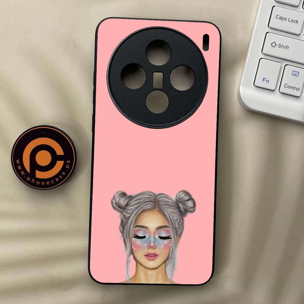 Vivo X200 - Anime Girls Series - Premium Metal  Printed soft Bumper shock Proof Case