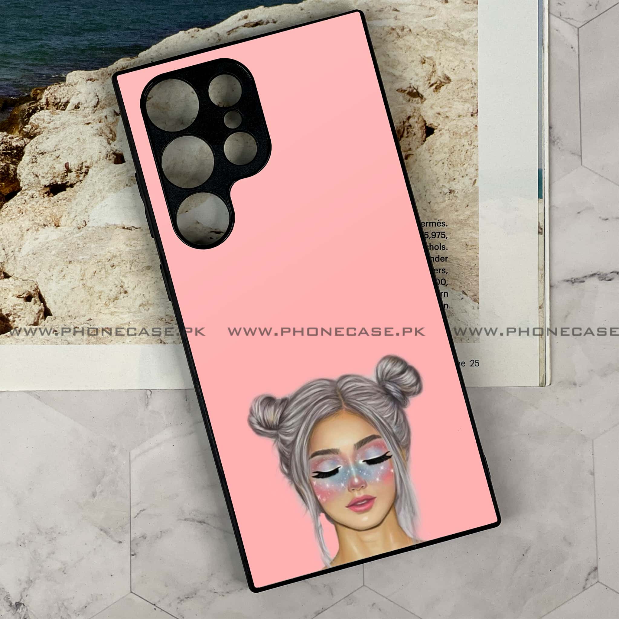 Samsung Galaxy S24 Ultra - Anime Girls Series - Premium Metal Printed soft Bumper shock Proof Case