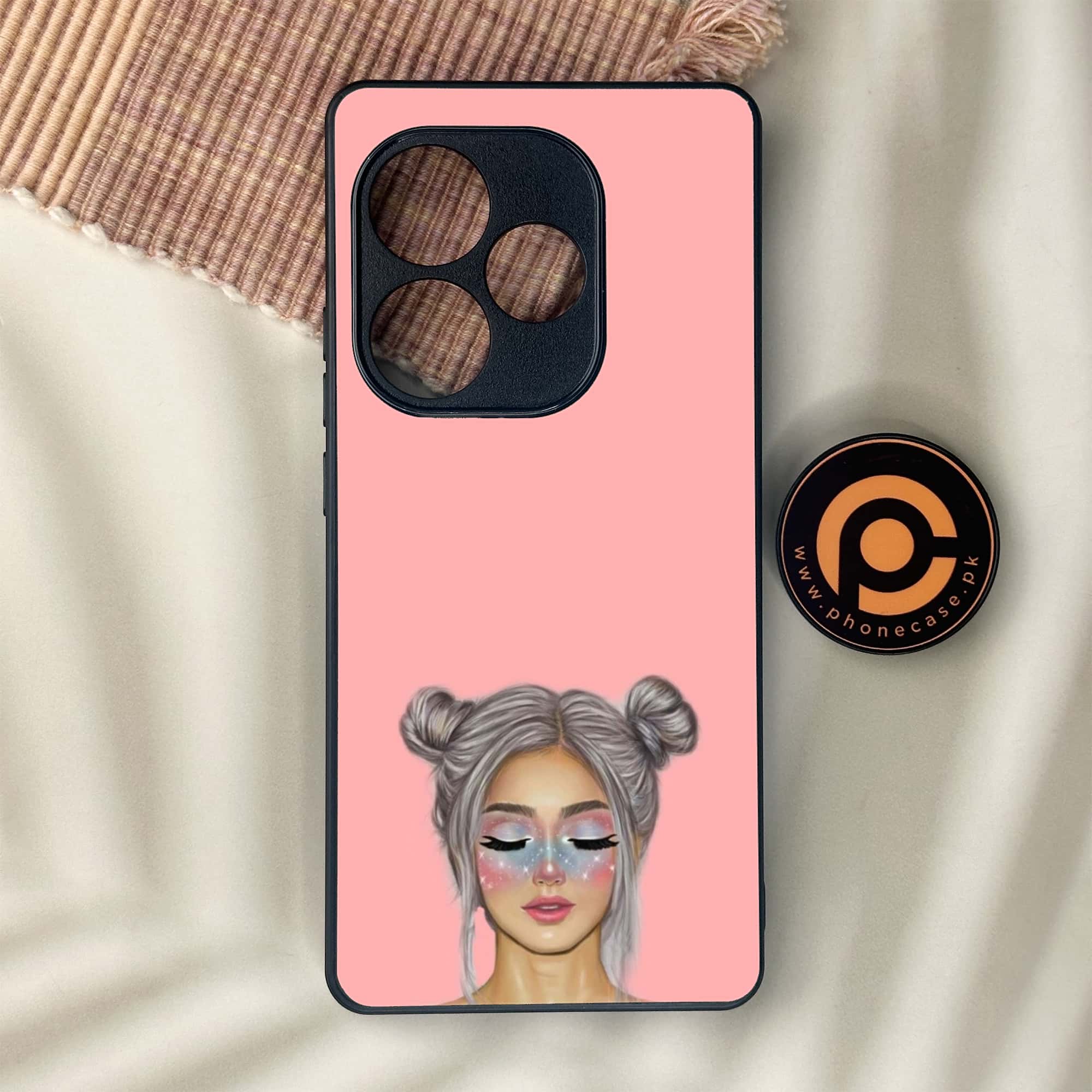 Realme GT 6 - Anime Girls Series - Premium Metal Printed soft Bumper shock Proof Case