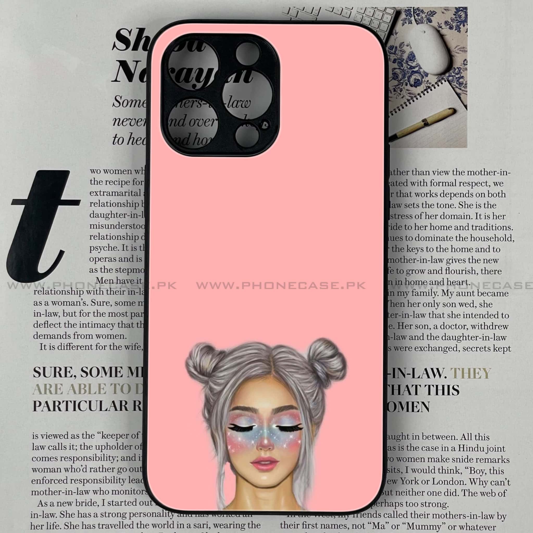 iPhone 13 Pro Max - Anime Girls - Premium Metal Printed soft Bumper shock Proof Case