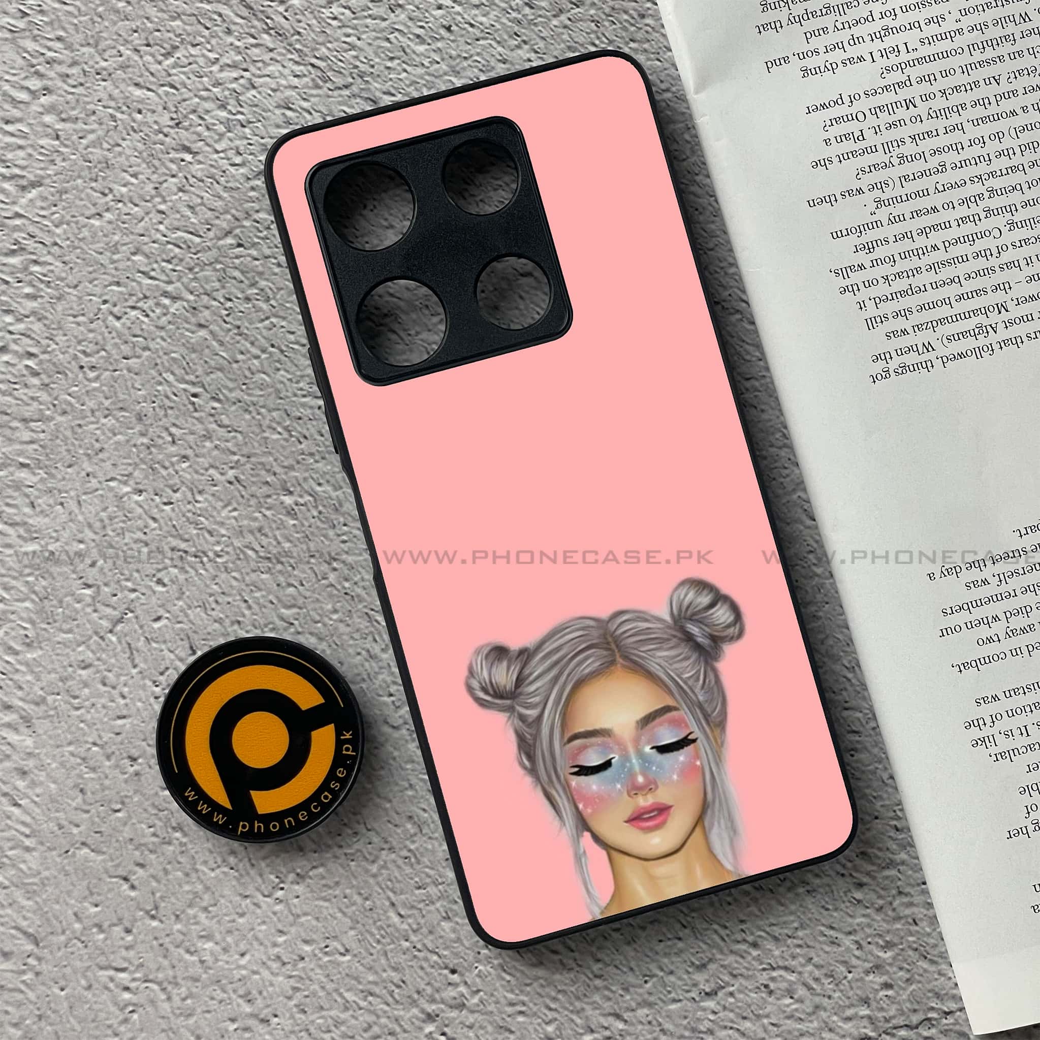 Infinix Note 30 Pro - Anime Girls Series - Premium Metal Printed soft Bumper shock Proof Case