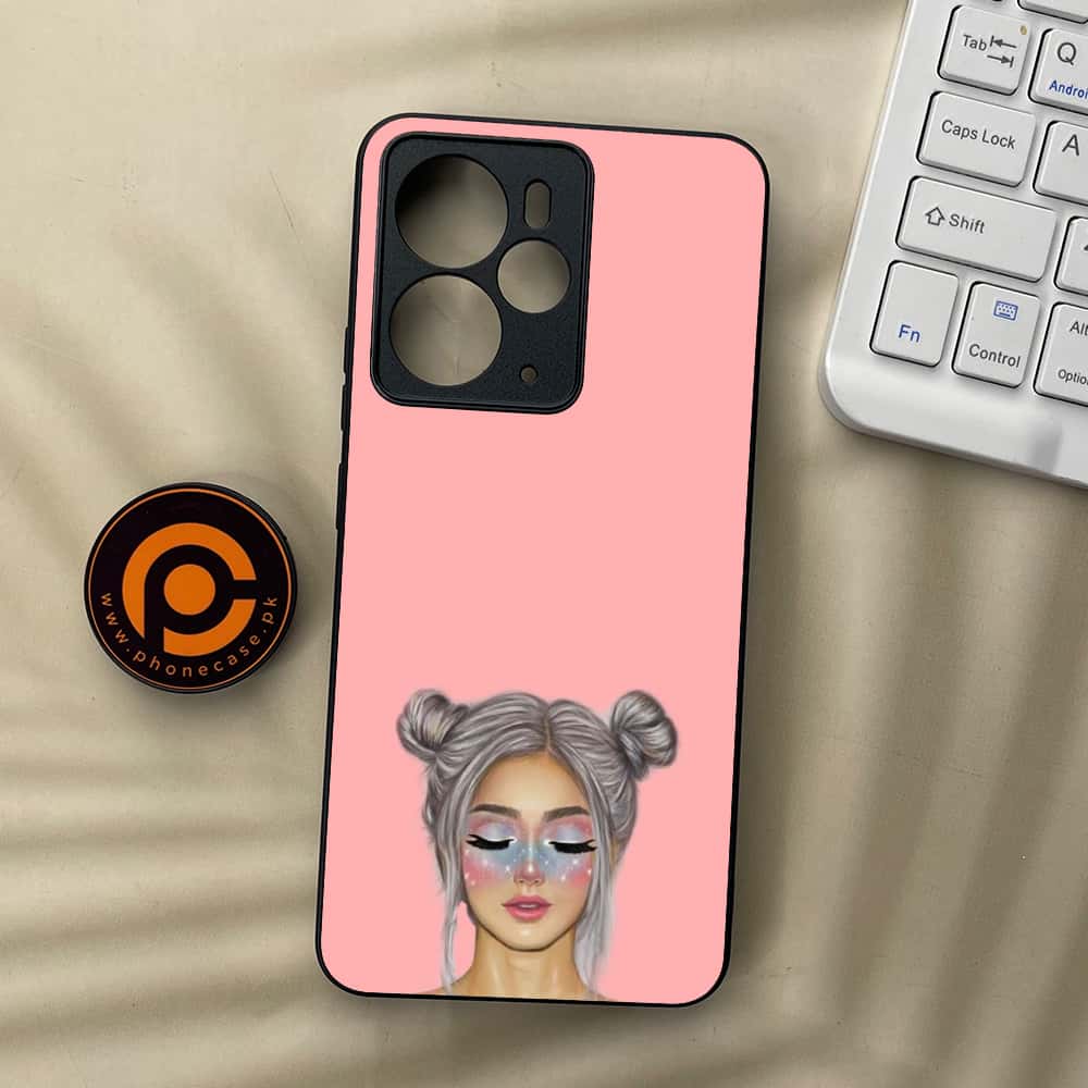 Realme 14 5G - Anime Girls Series - Premium Metal Printed soft Bumper Shock Proof Case