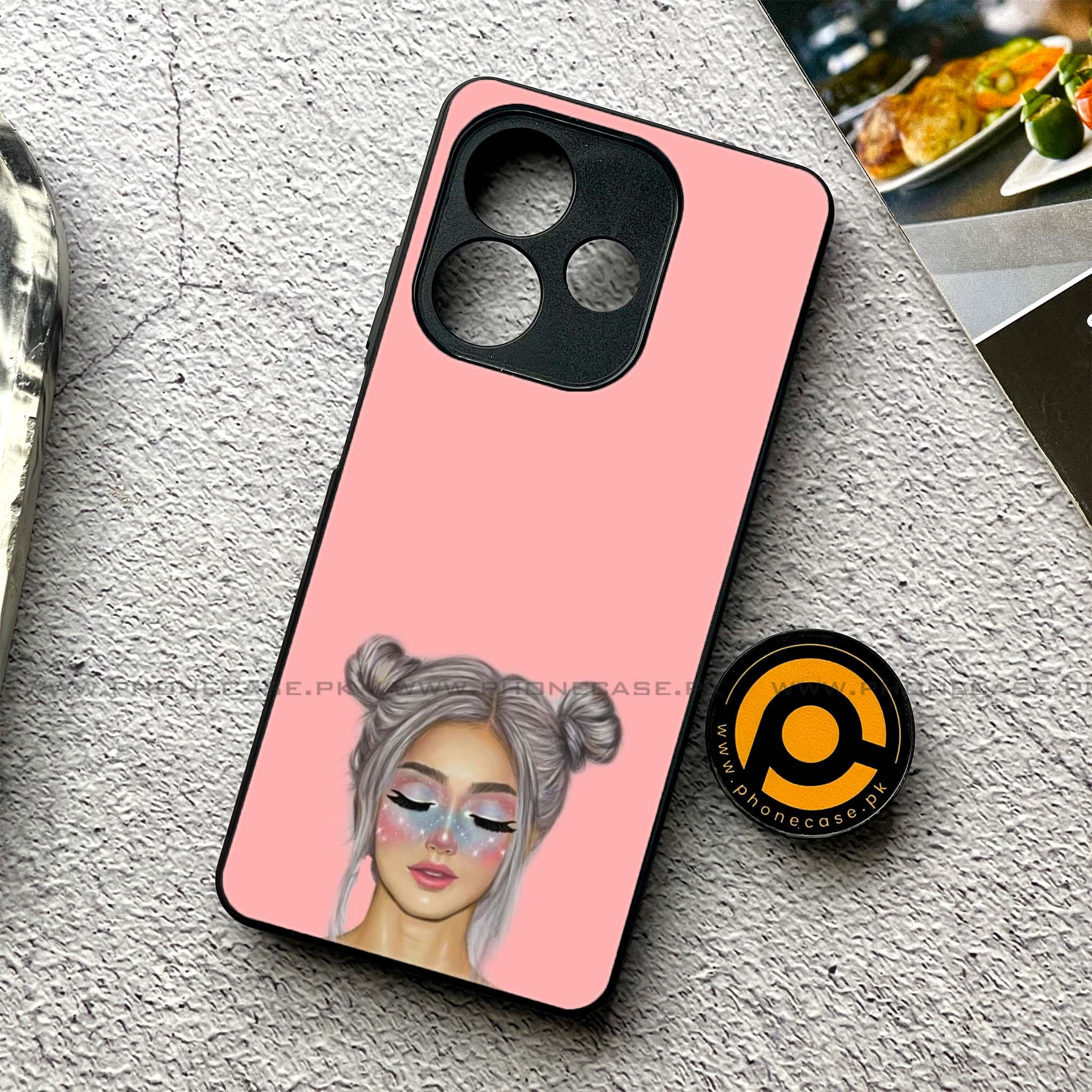 Oppo A5 Pro - Anime Girls Series - Premium Metal Printed soft Bumper shock Proof Case