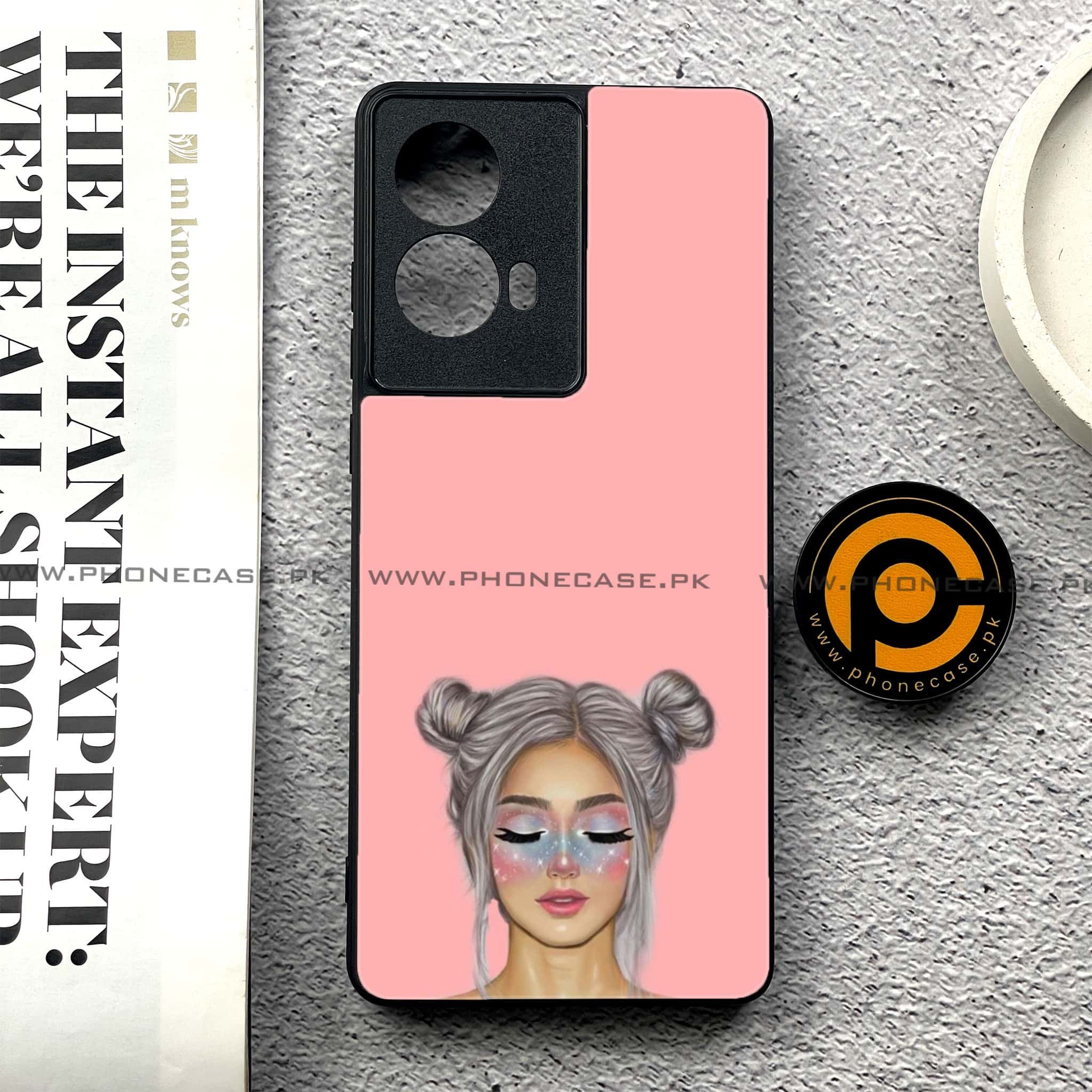 Moto G85 - Anime Girls Series - Premium Printed Glass soft Bumper shock Proof Case