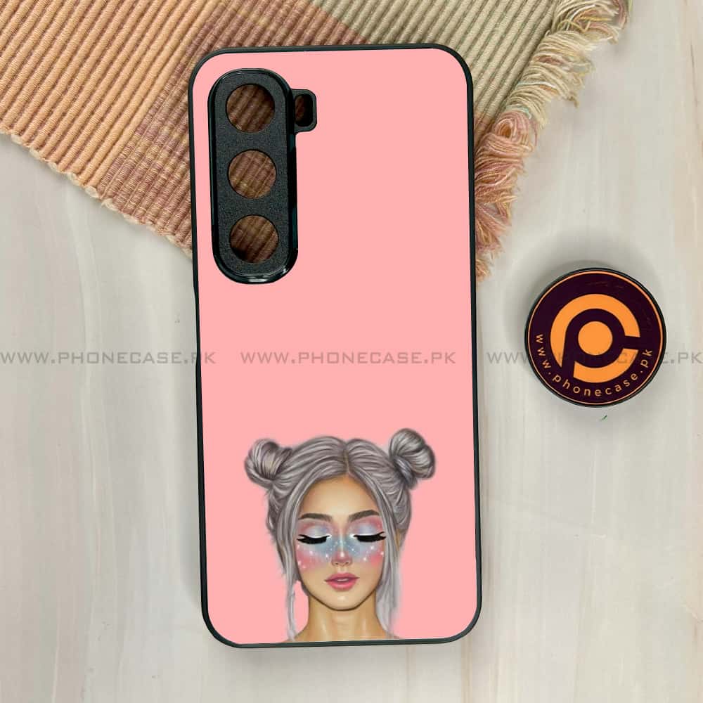 Infinix Hot 60i - Anime Girls Series - Premium Metal Printed soft Bumper shock Proof Case
