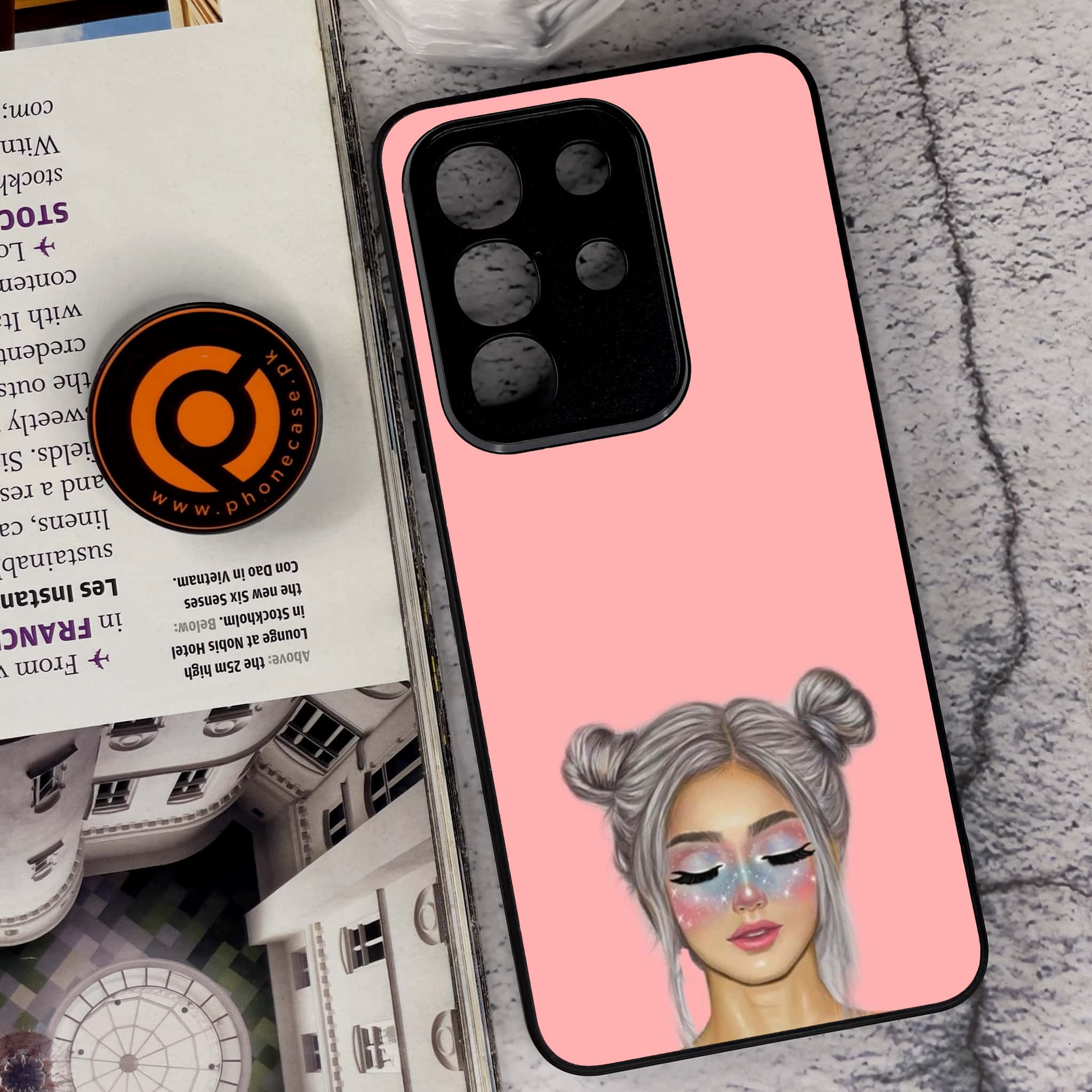 Vivo Y29 4G - Anime Girls Series - Premium Metal Printed soft Bumper Shock Proof Case