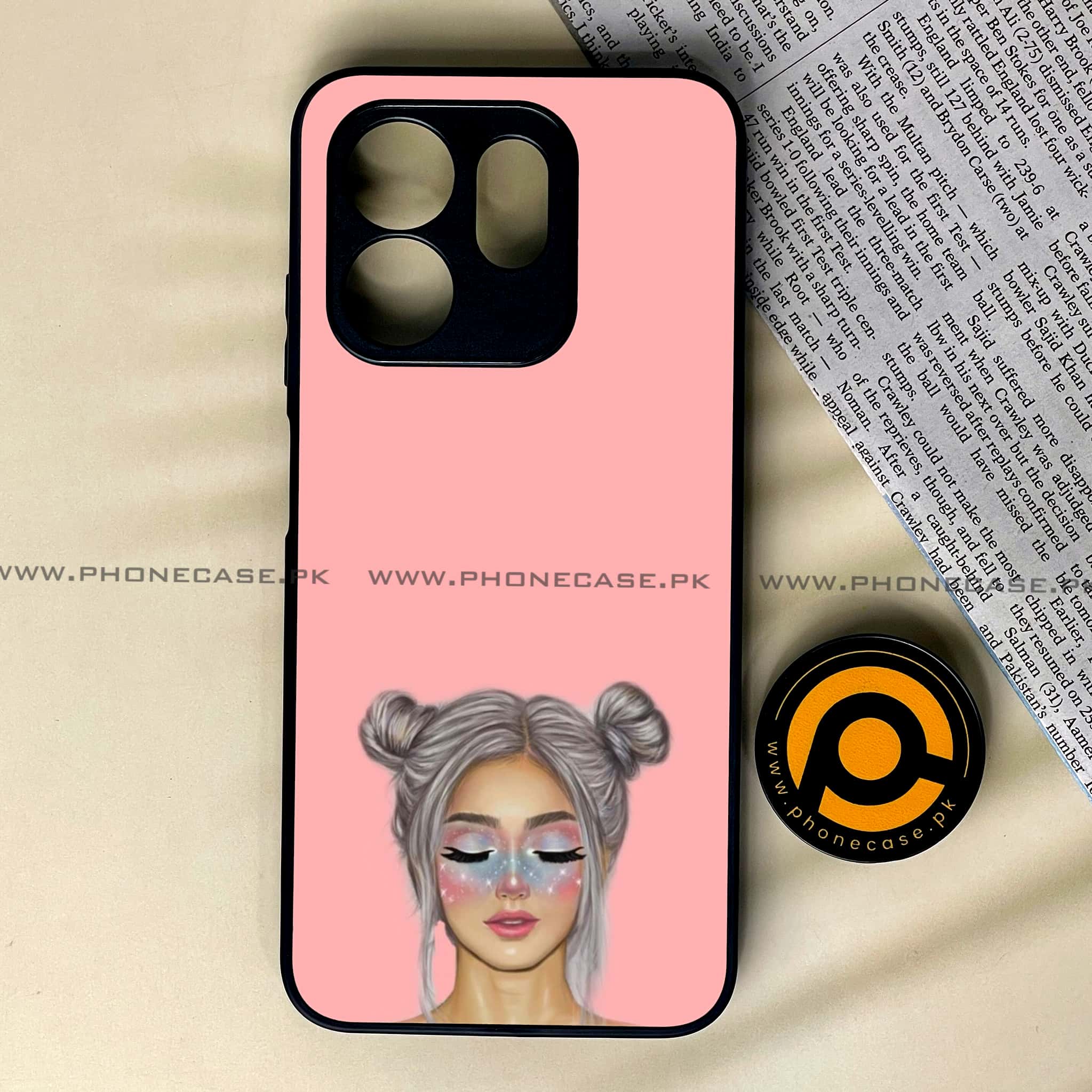 Infinix Smart 9 HD - Anime Girls Series - Premium Metal Printed soft Bumper shock Proof Case