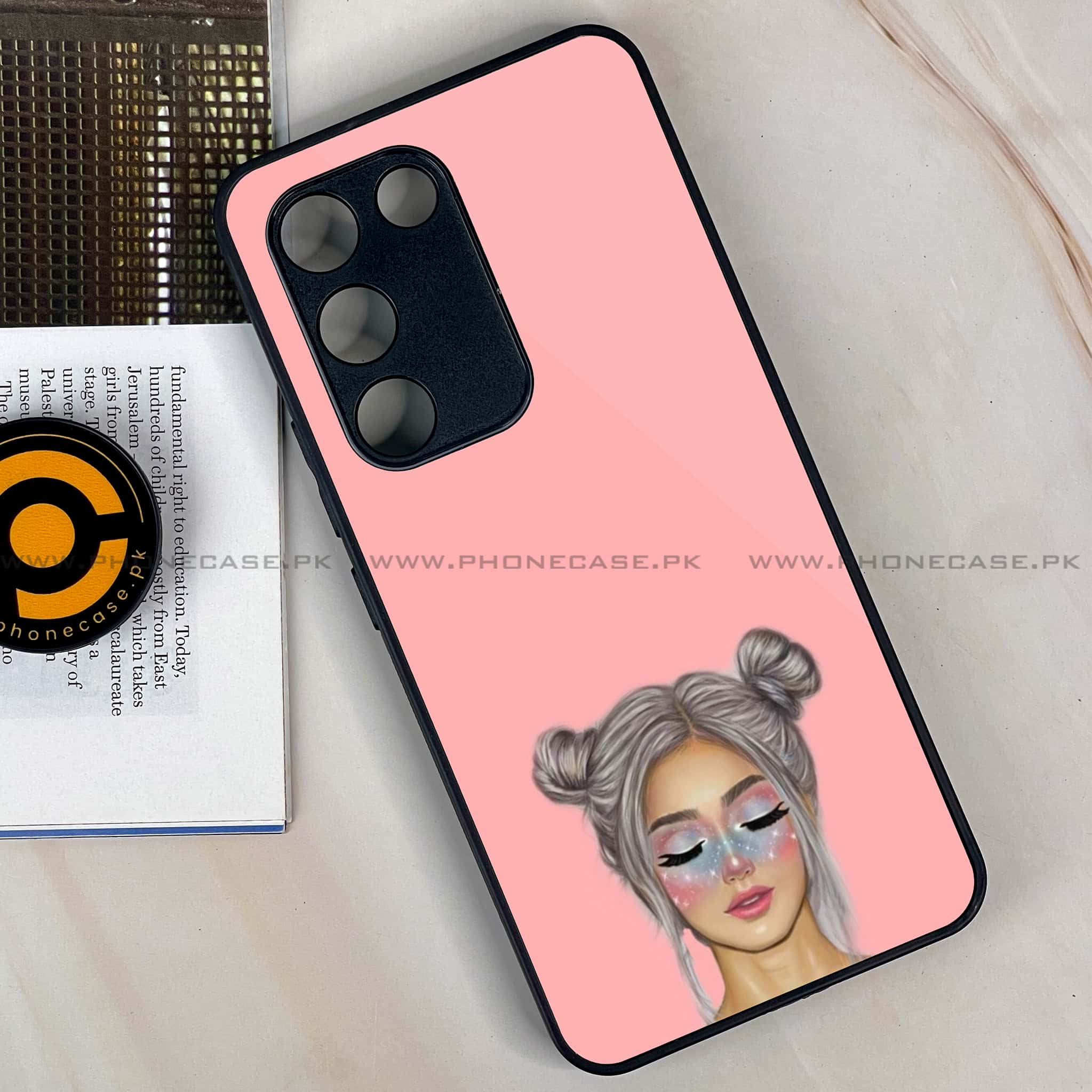 Vivo Y200e -  Anime Girls Series - Premium Metal Printed soft Bumper shock Proof Case
