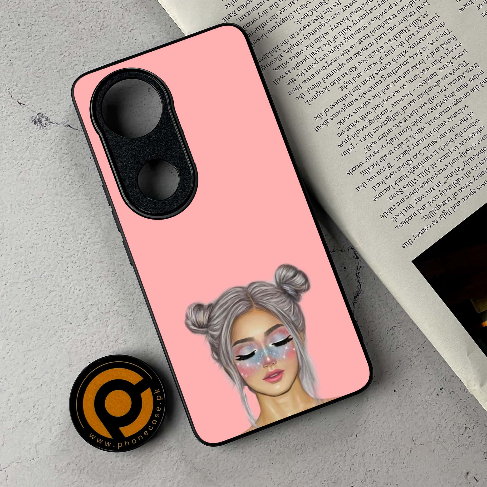 Vivo V50 - Anime Girls Series - Premium Metal Printed Soft Bumper Shockproof Case