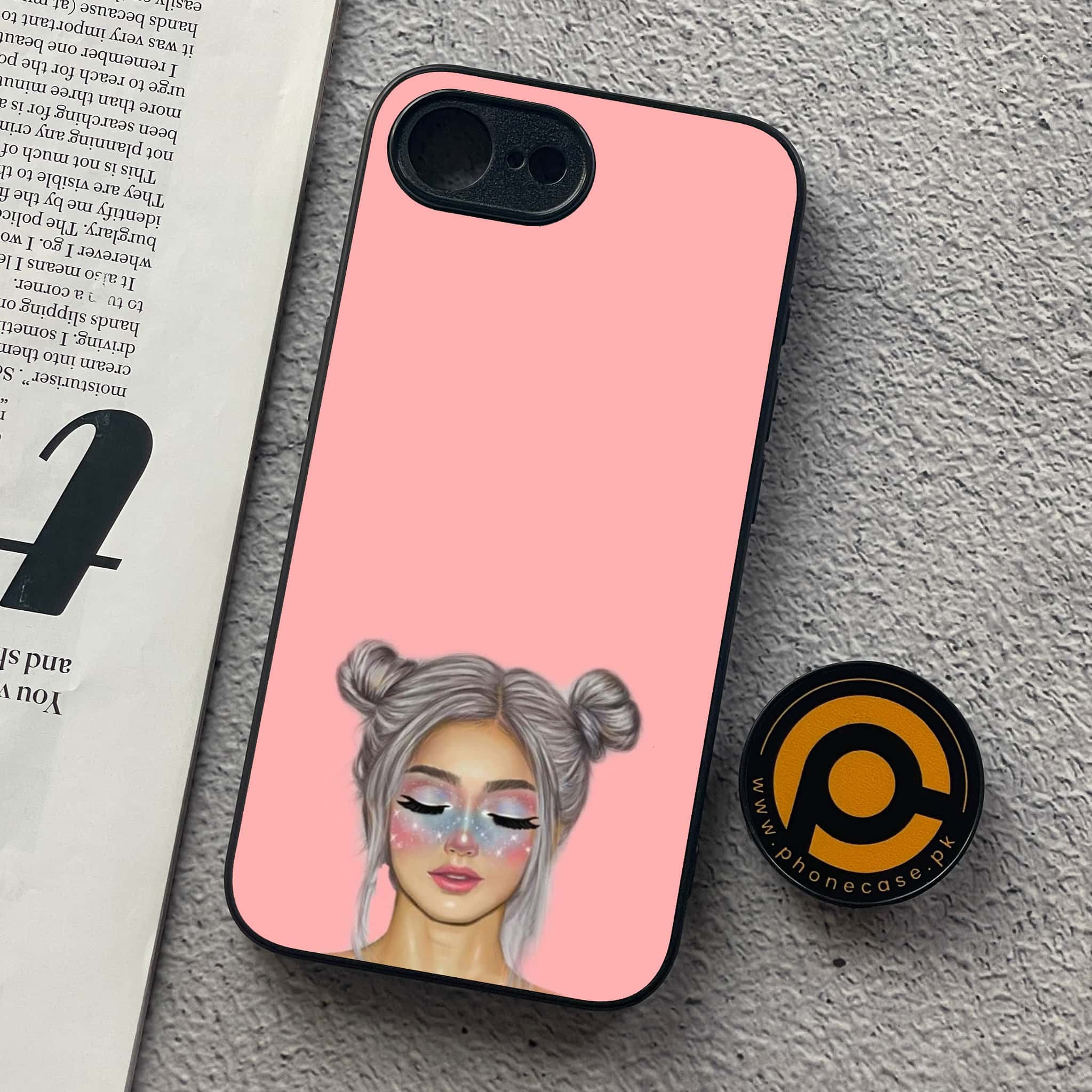 iPhone 16e - Anime Girls Series - Premium Metal  Printed soft Bumper shock Proof Case