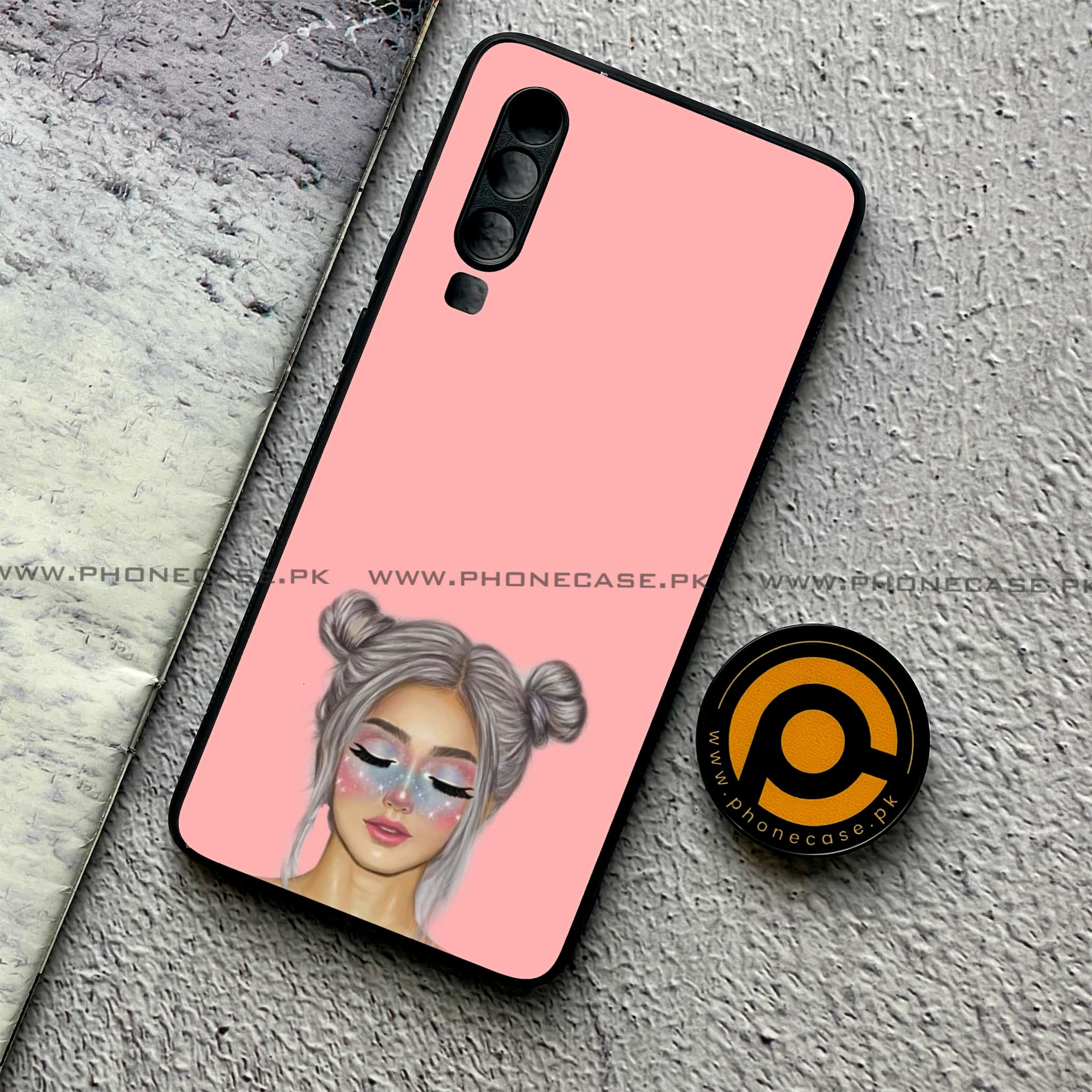 Huawei P30 - Anime Girls Series - Premium Printed Glass soft Bumper shock Proof Case