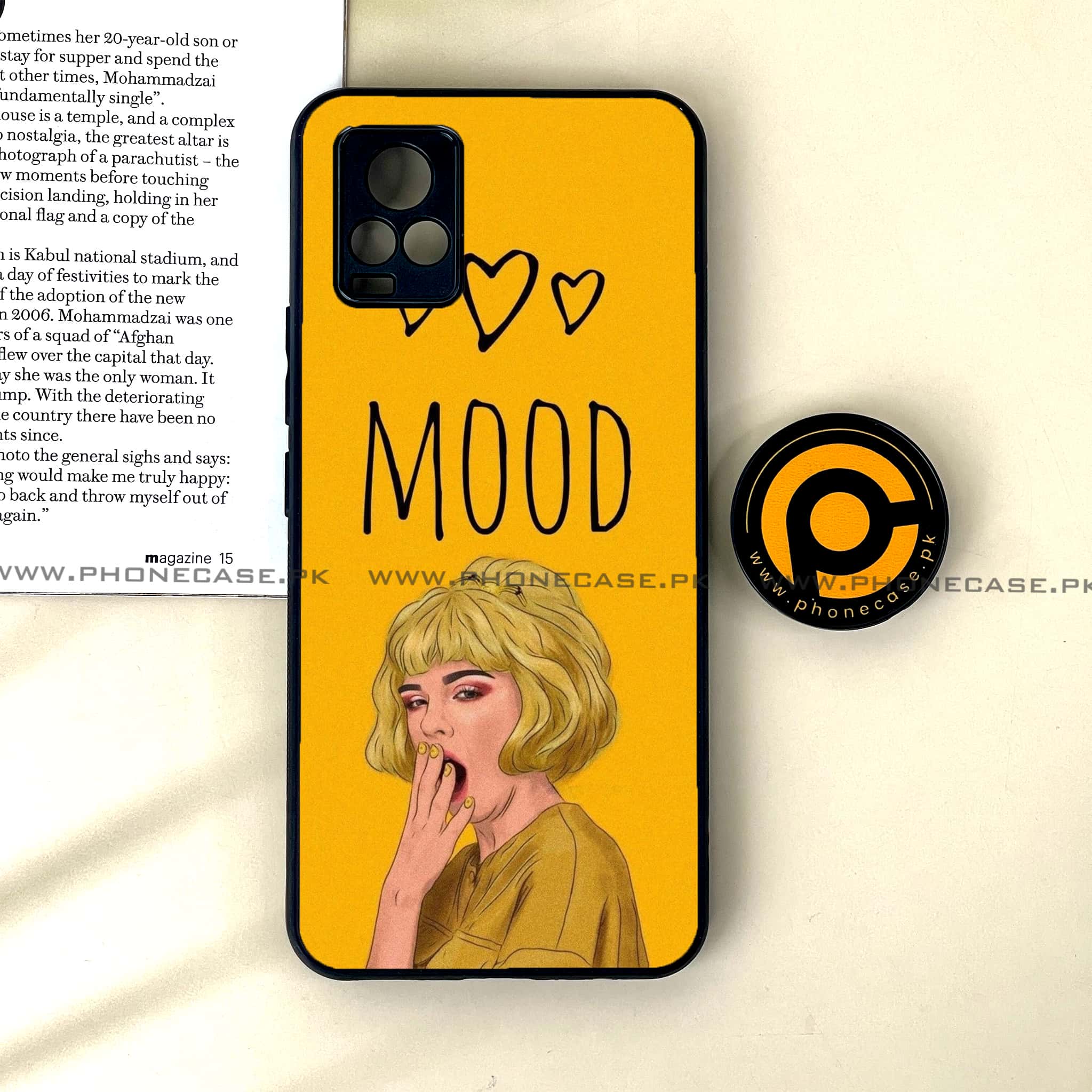 Vivo V20 - Anime Girls Series - Premium Printed Glass soft Bumper shock Proof Case