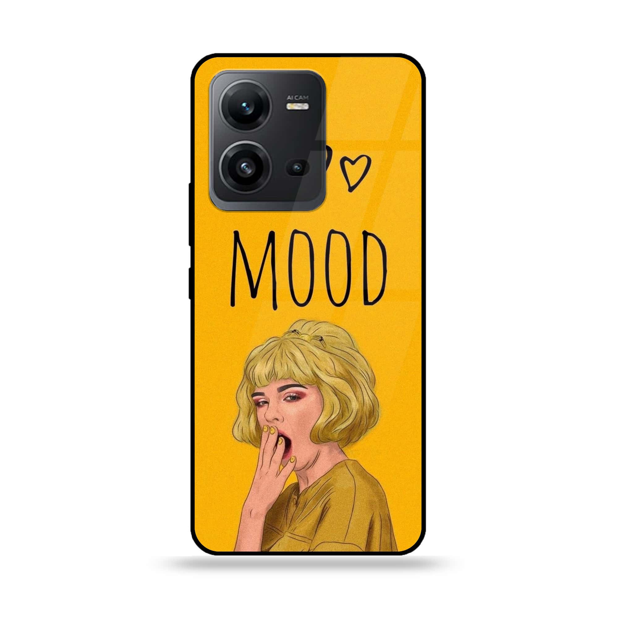 Vivo V25 5G - Anime Girls Series - Premium Printed Glass soft Bumper shock Proof Case