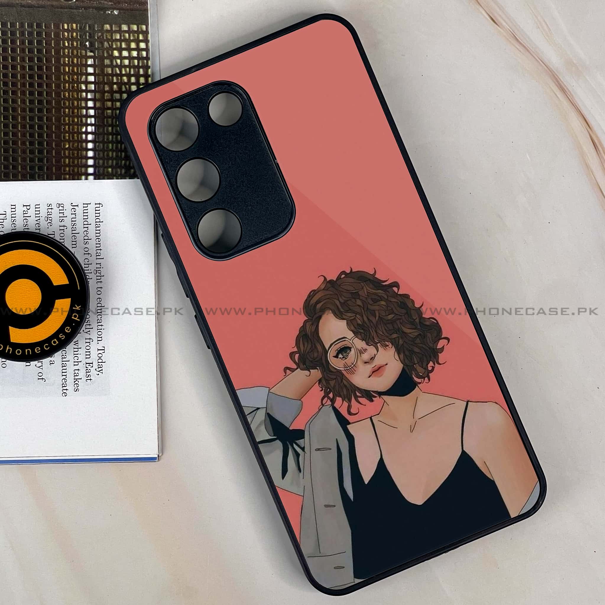 Vivo Y200e -  Anime Girls Series - Premium Metal Printed soft Bumper shock Proof Case