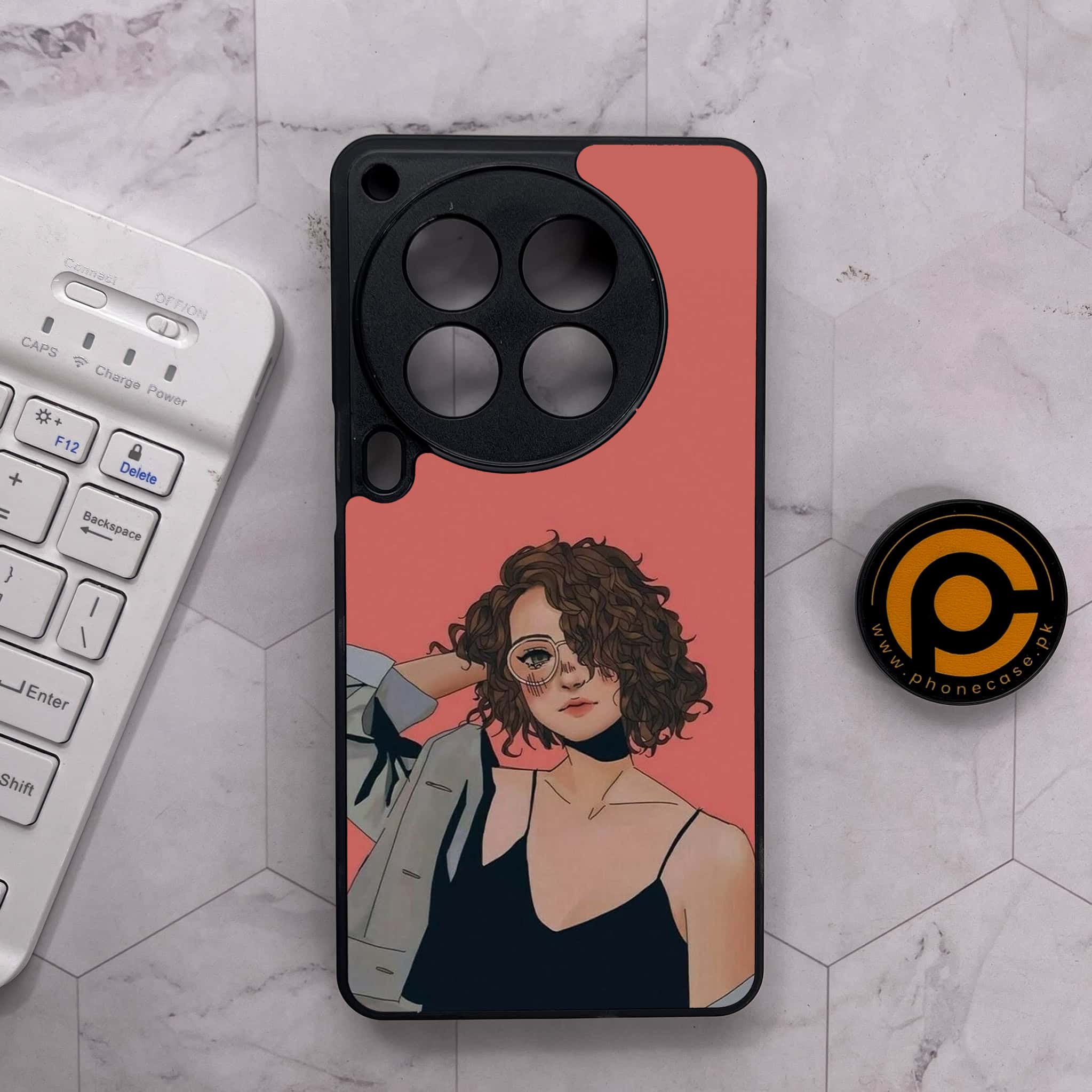 Tecno Camon 30 Premier - Anime Girls Series - Premium Metal Printed soft Bumper shock Proof Case