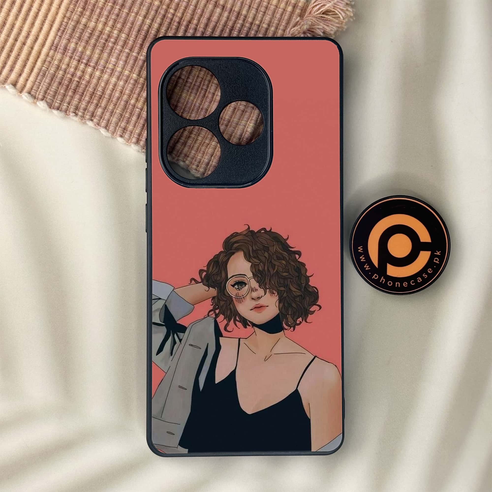 Realme GT 6 - Anime Girls Series - Premium Metal Printed soft Bumper shock Proof Case