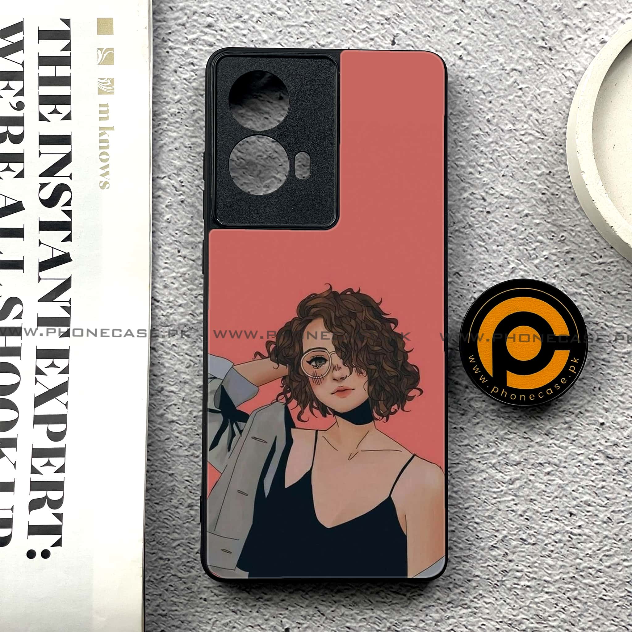 Moto G85 - Anime Girls Series - Premium Printed Glass soft Bumper shock Proof Case