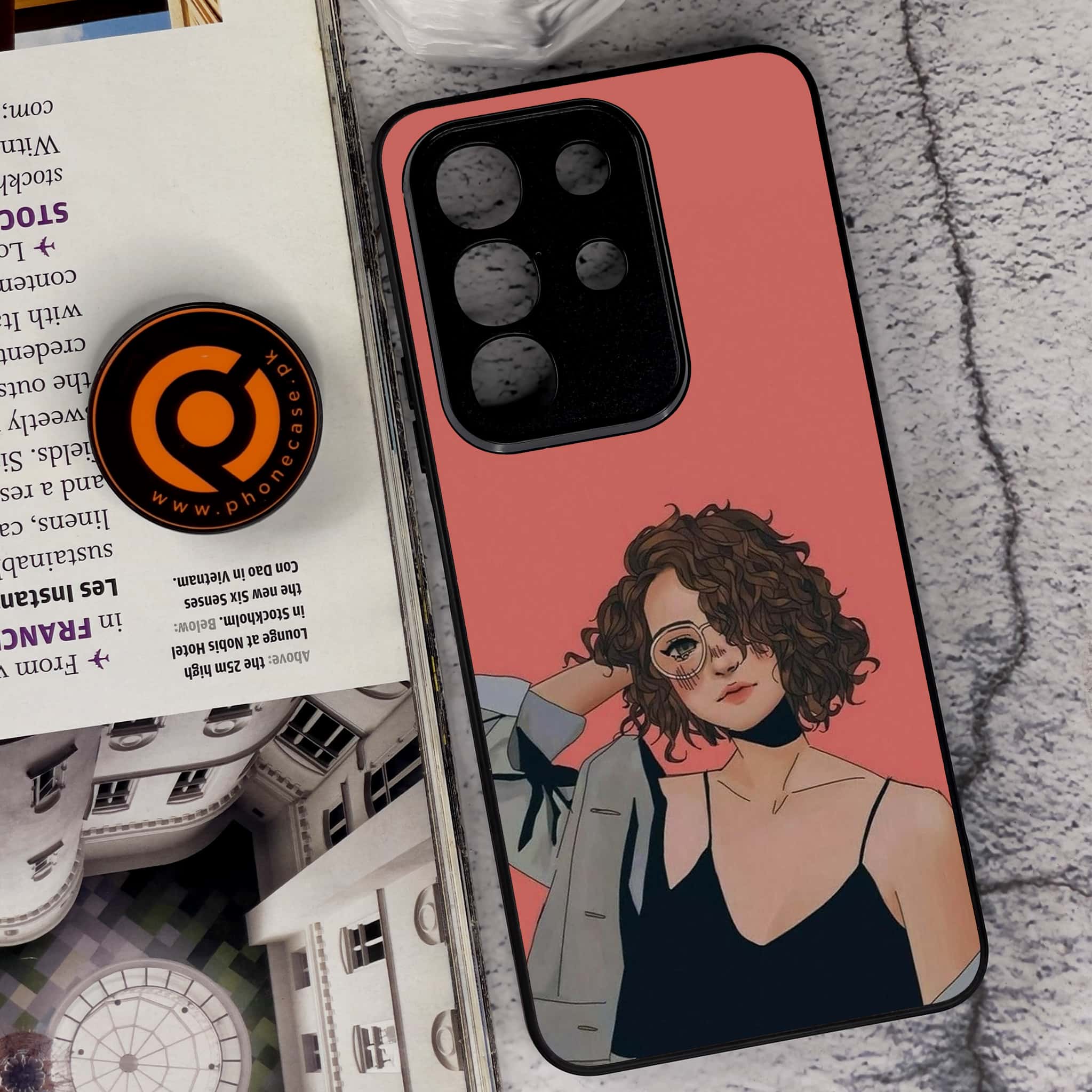 Vivo Y29 4G - Anime Girls Series - Premium Metal Printed soft Bumper Shock Proof Case