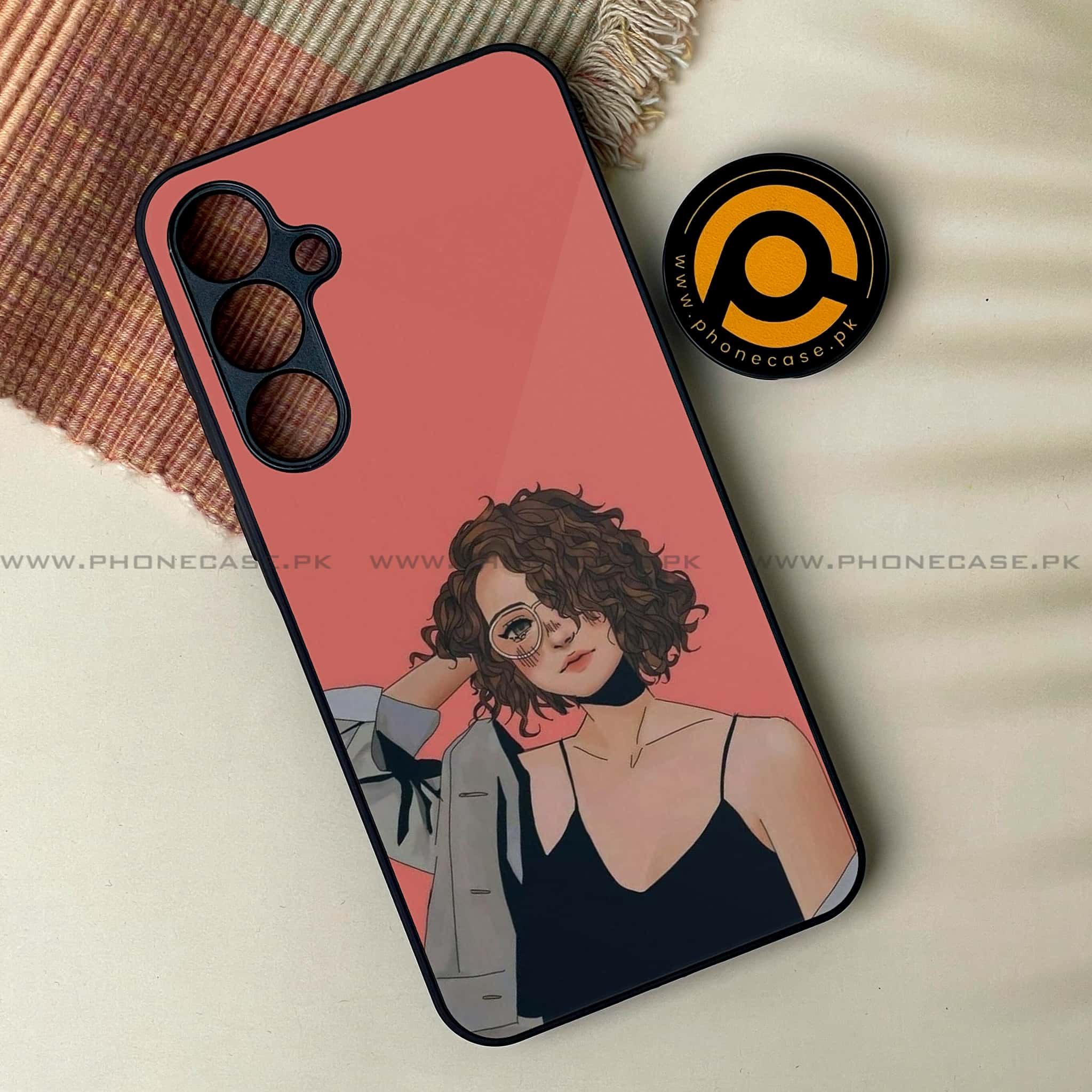 Samsung Galaxy A16 - Anime Girls Series - Premium Metal Printed soft Bumper Shock Proof Case