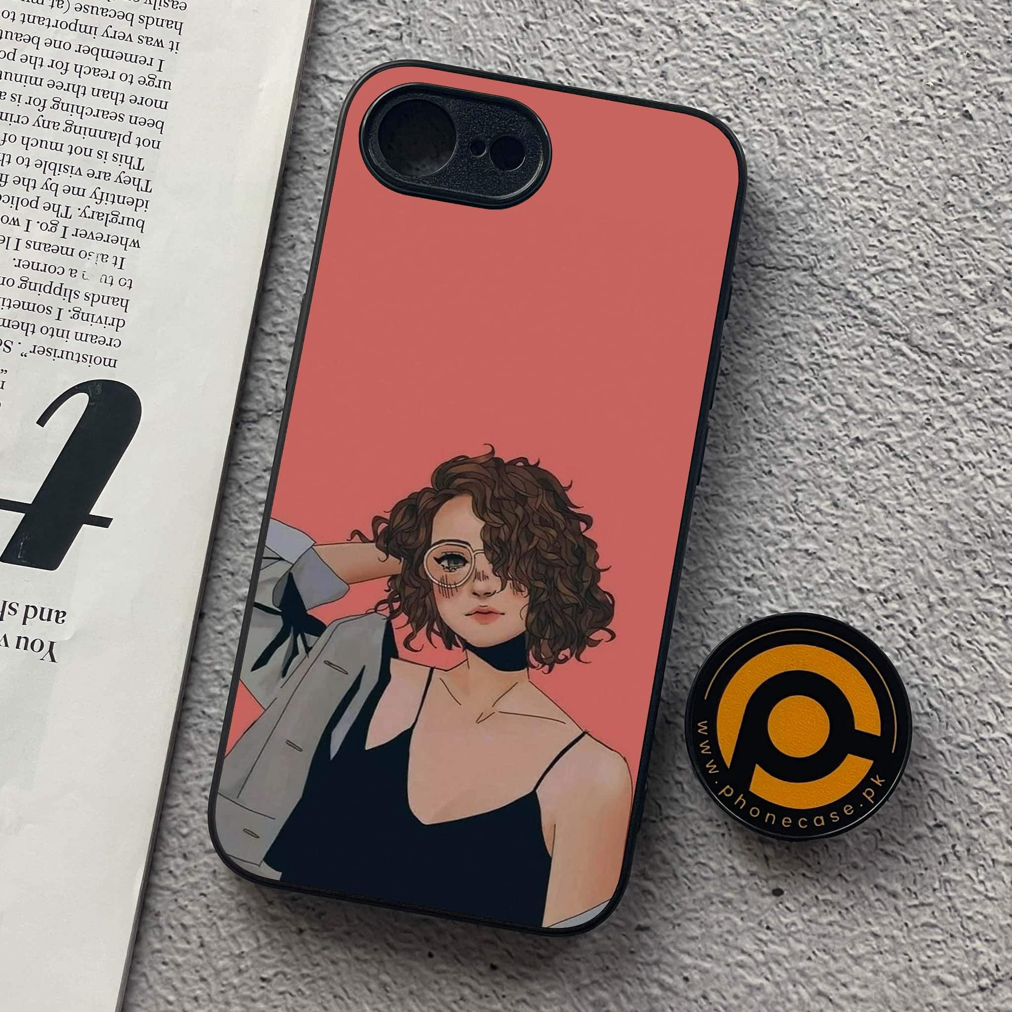 iPhone 16e - Anime Girls Series - Premium Metal  Printed soft Bumper shock Proof Case