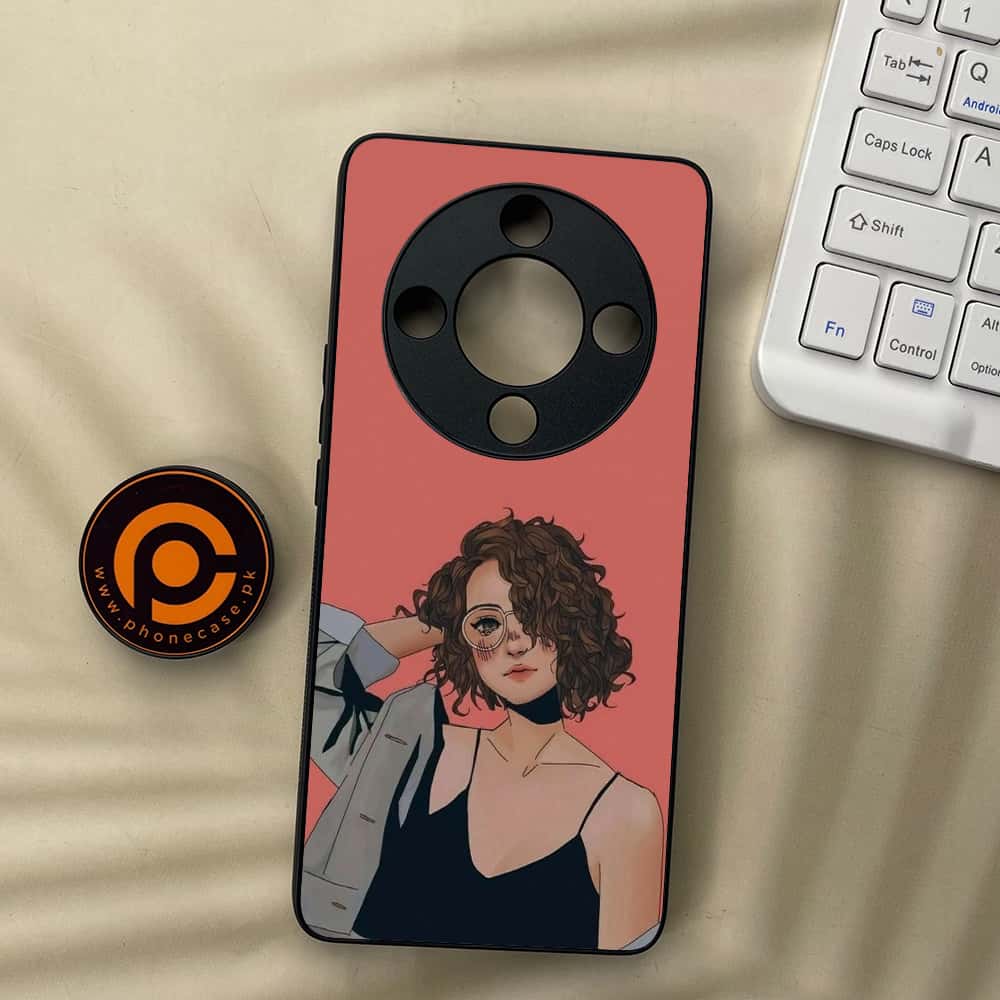 HONOR X9b 5G - Anime Girls Series - Premium Metal  Printed soft Bumper shock Proof Case