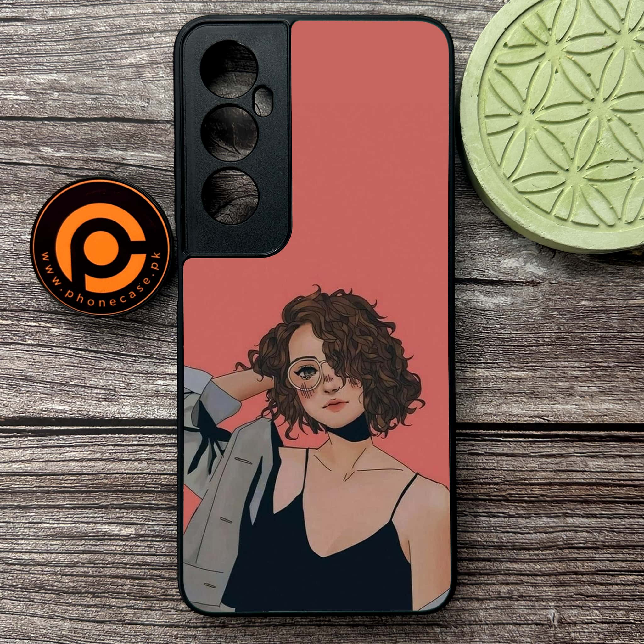 Realme C65  - Anime Girls Series - Premium Metal Printed soft Bumper shock Proof Case