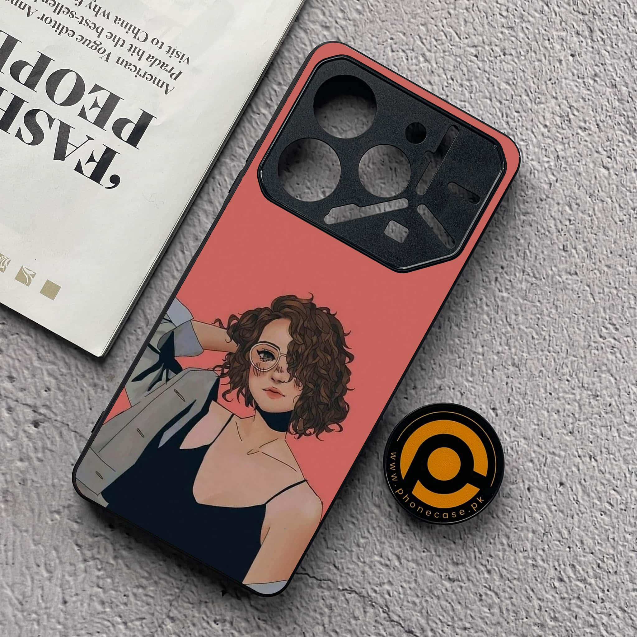 Tecno Pova 6 Neo - Anime Girls Series - Premium Printed Glass soft Bumper shock Proof Case