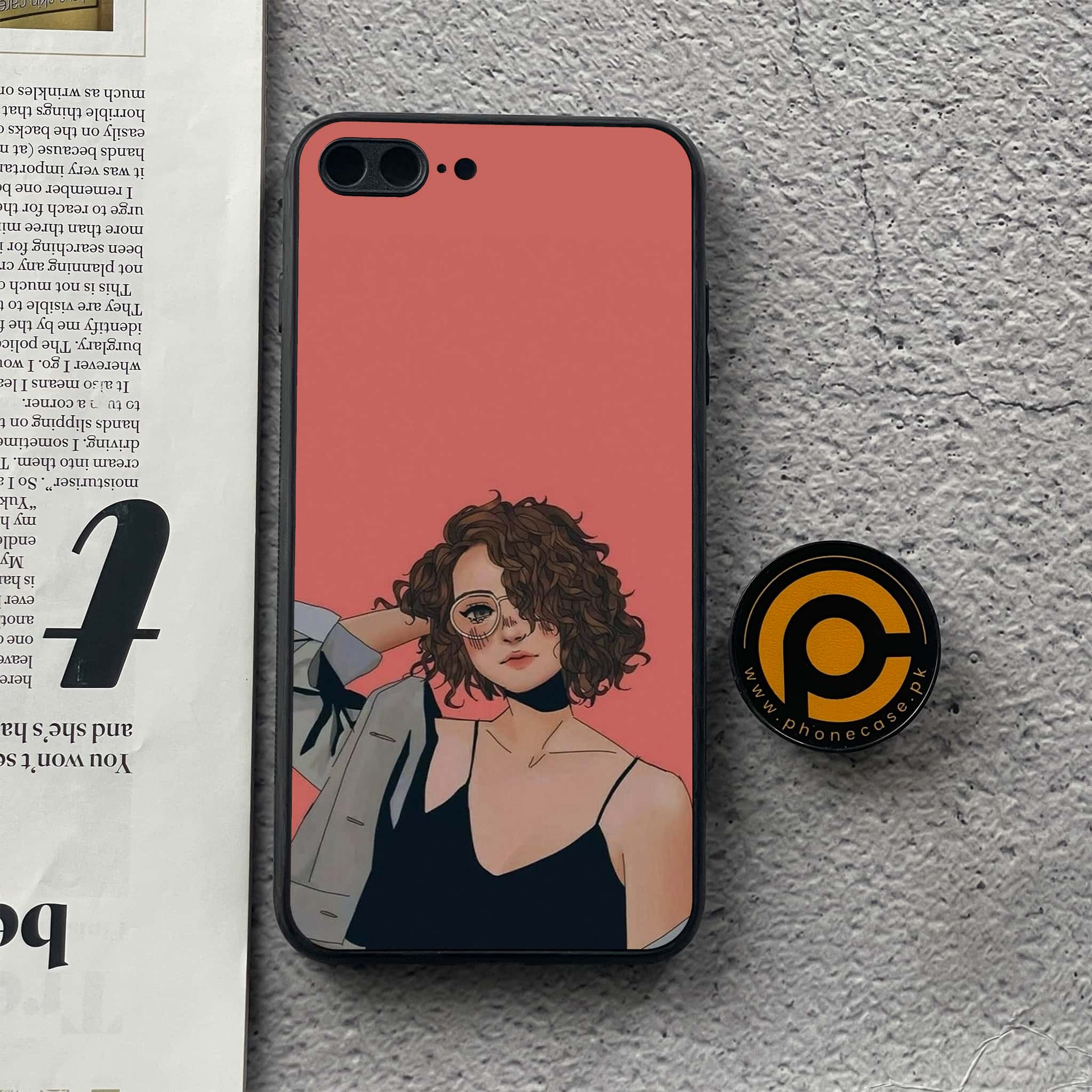iPhone 7 Plus/ 8 Plus - Anime Girls Series - Premium Metal Printed soft Bumper shock Proof Case