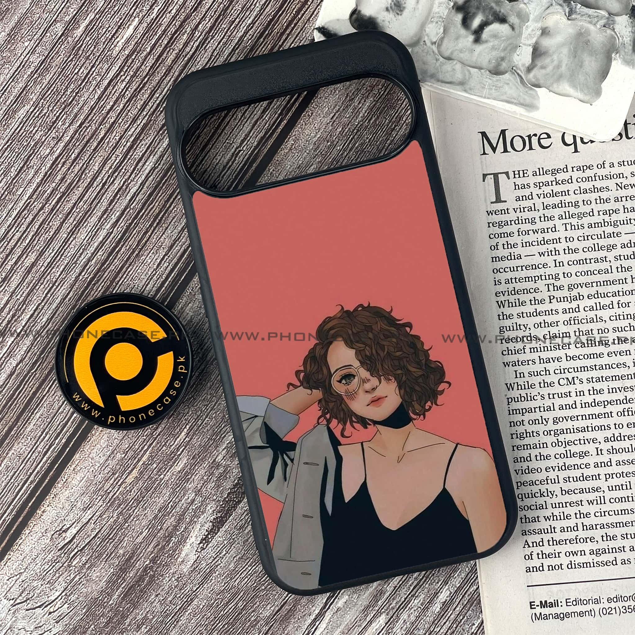 Google Pixel 9 Pro - Anime Girls Series - Premium Printed Glass soft Bumper shock Proof Case