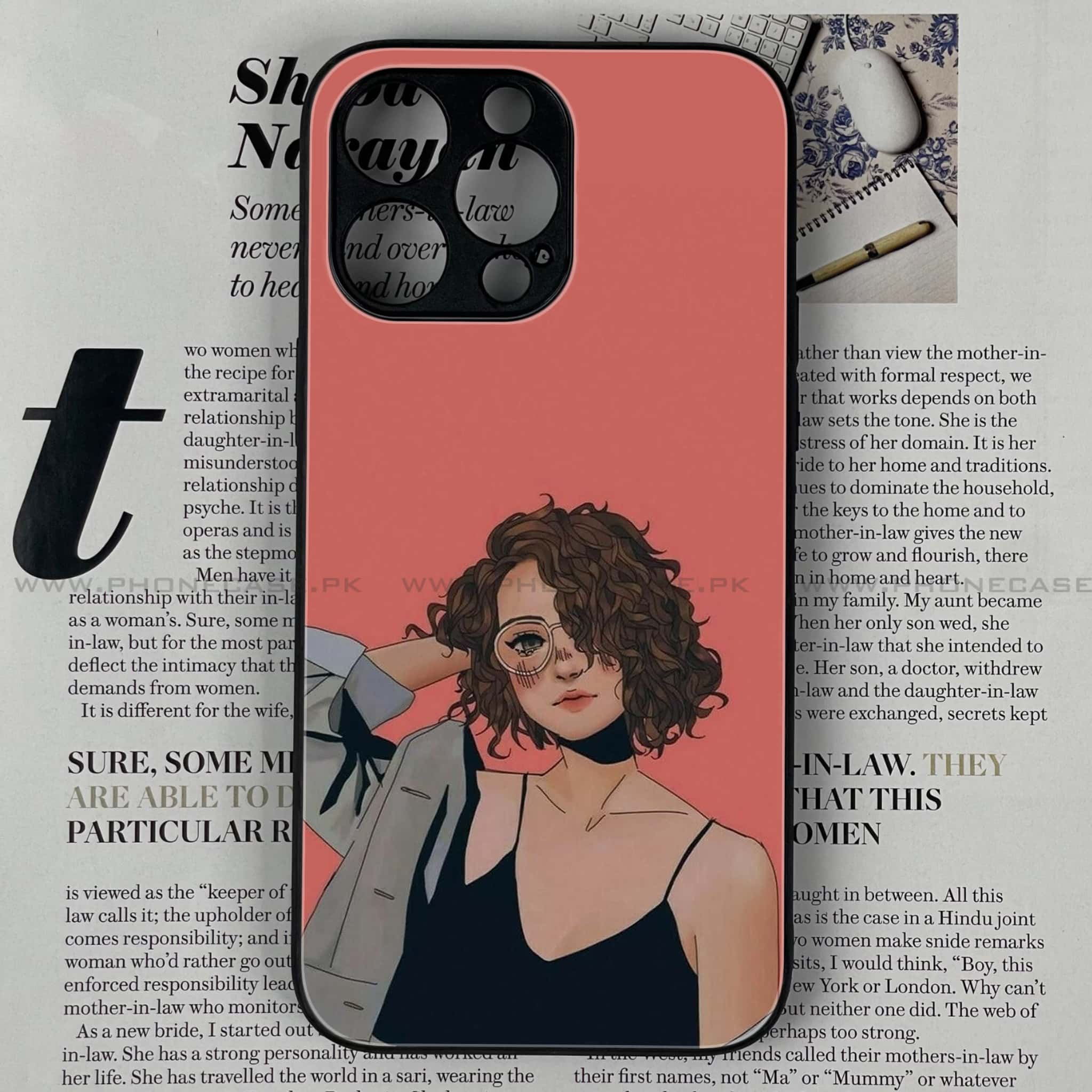 iPhone 13 Pro Max - Anime Girls - Premium Metal Printed soft Bumper shock Proof Case