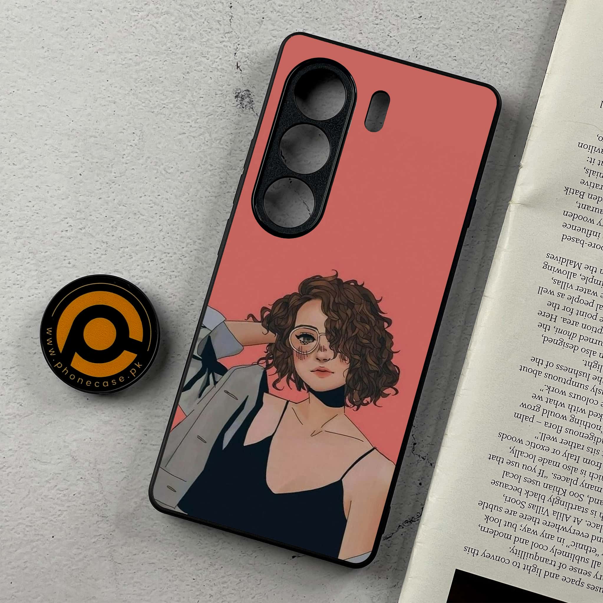 Tecno Camon 40 Pro - Anime Girls Series - Premium Metal Printed Soft Bumper Shockproof Case