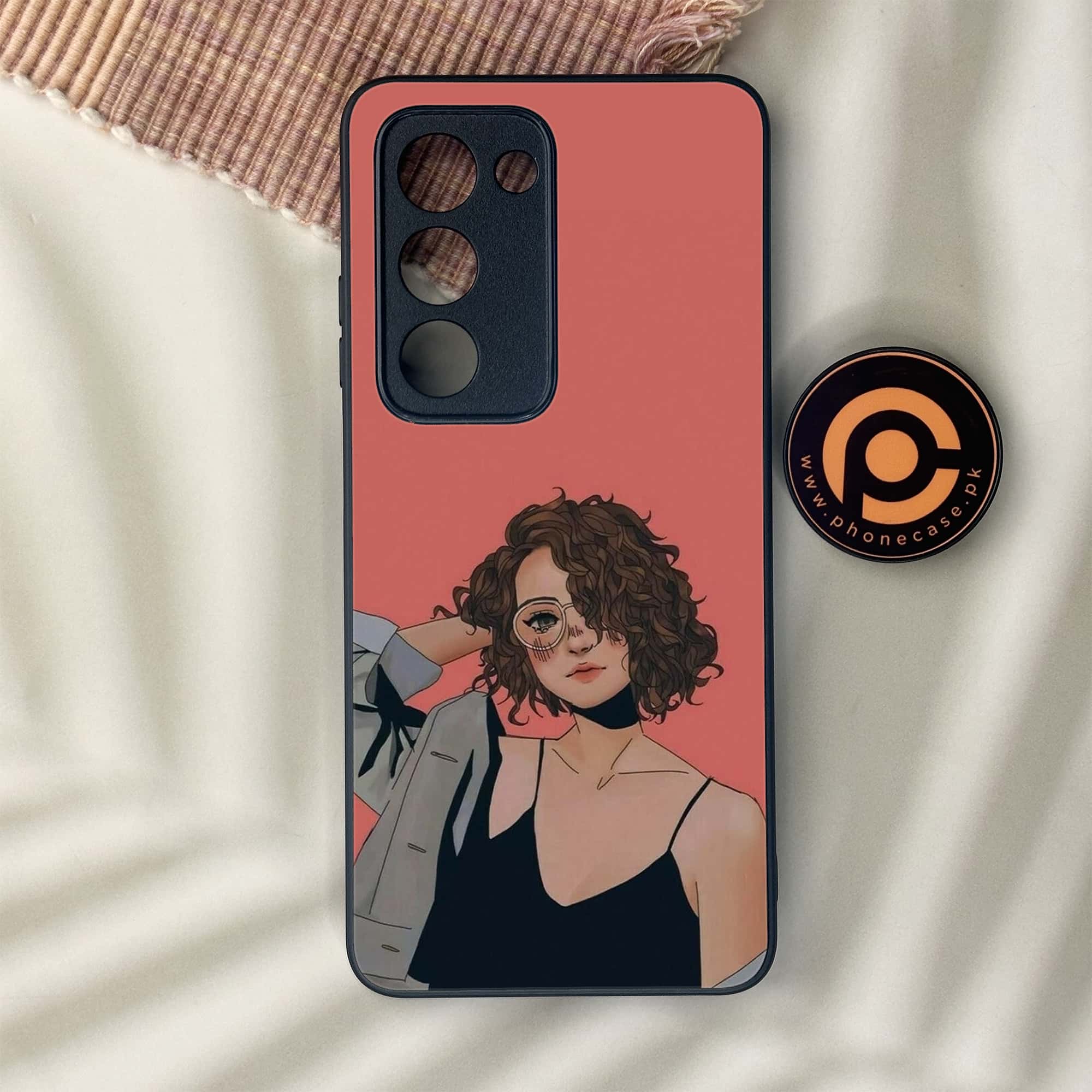 Oppo A5 2025 - Anime Girls Series - Premium Metal Printed soft Bumper shock Proof Case