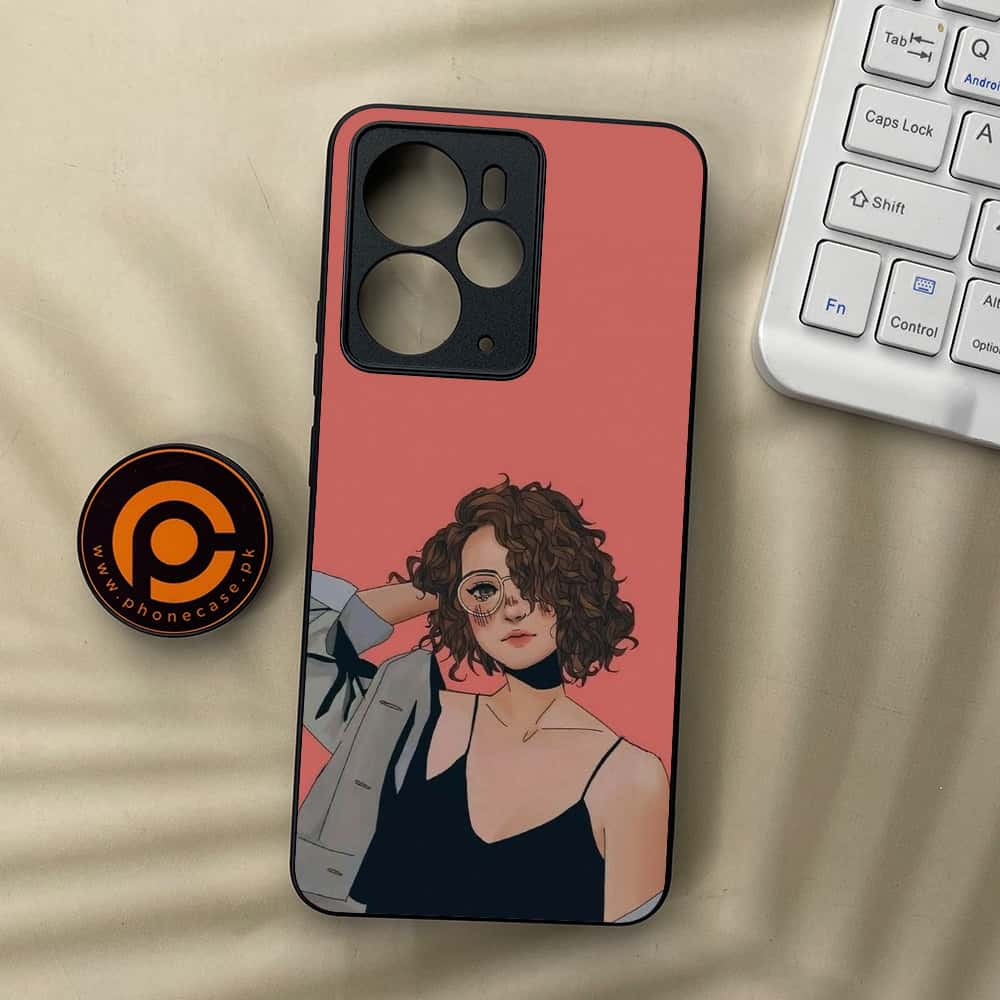 Realme 14 5G - Anime Girls Series - Premium Metal Printed soft Bumper Shock Proof Case