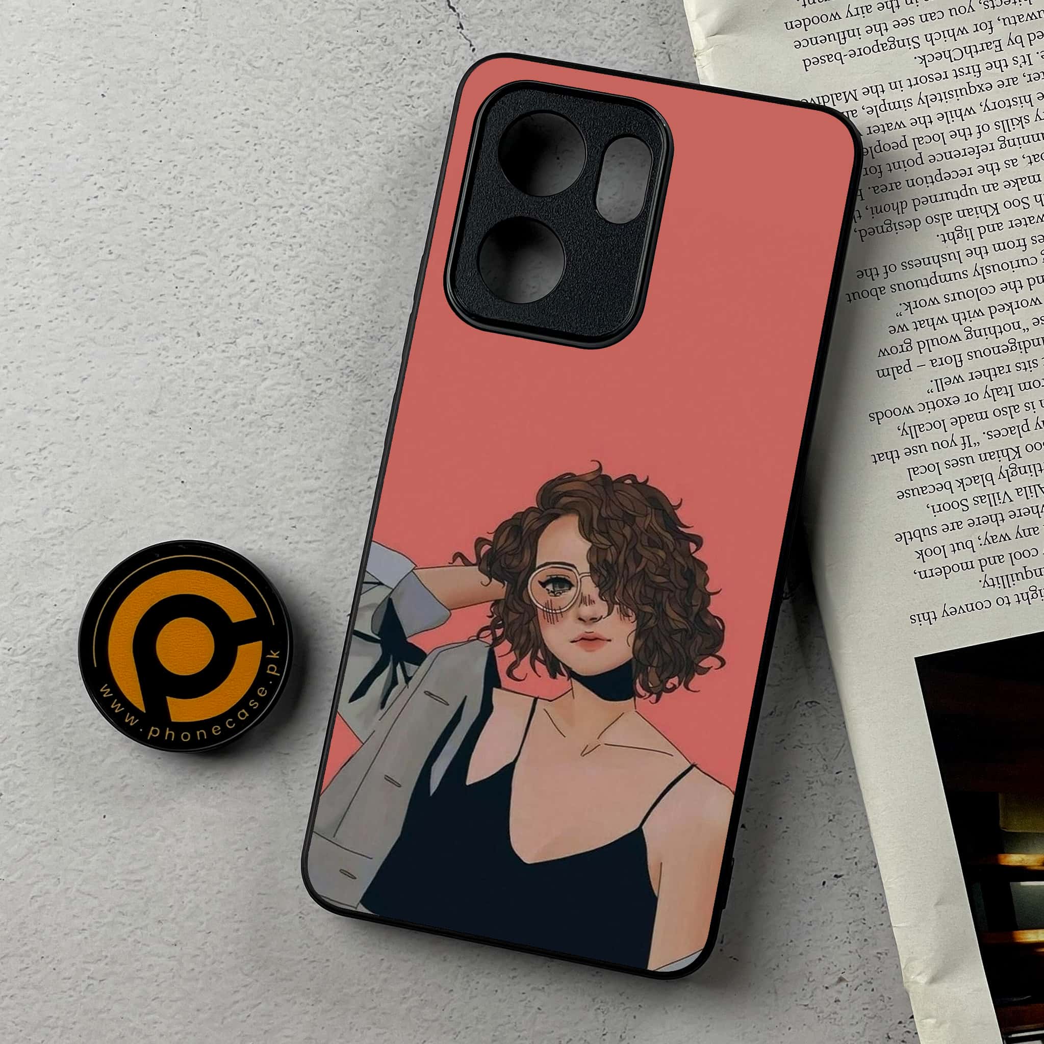 Oppo A5x - Anime Girls Series - Premium Metal Printed Soft Bumper Shockproof Case