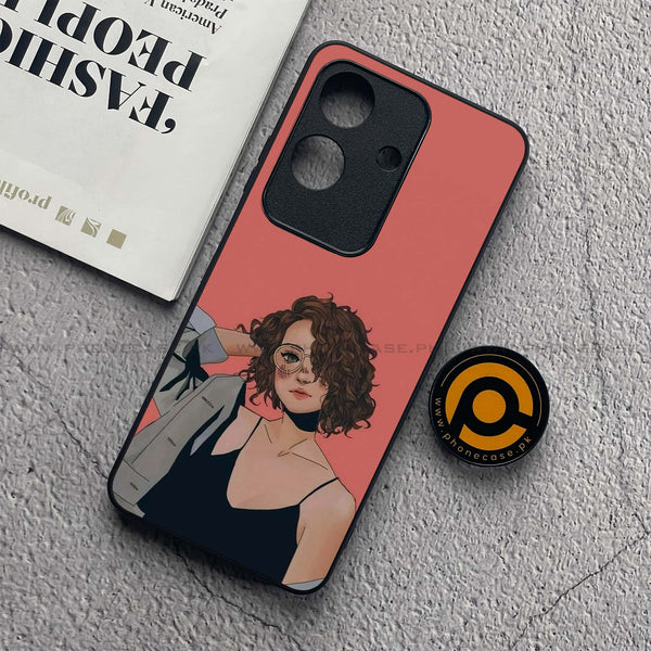 Realme Note 60x - Anime Girls Design 6 - Premium Metal  Printed soft Bumper shock Proof Case CS-42950