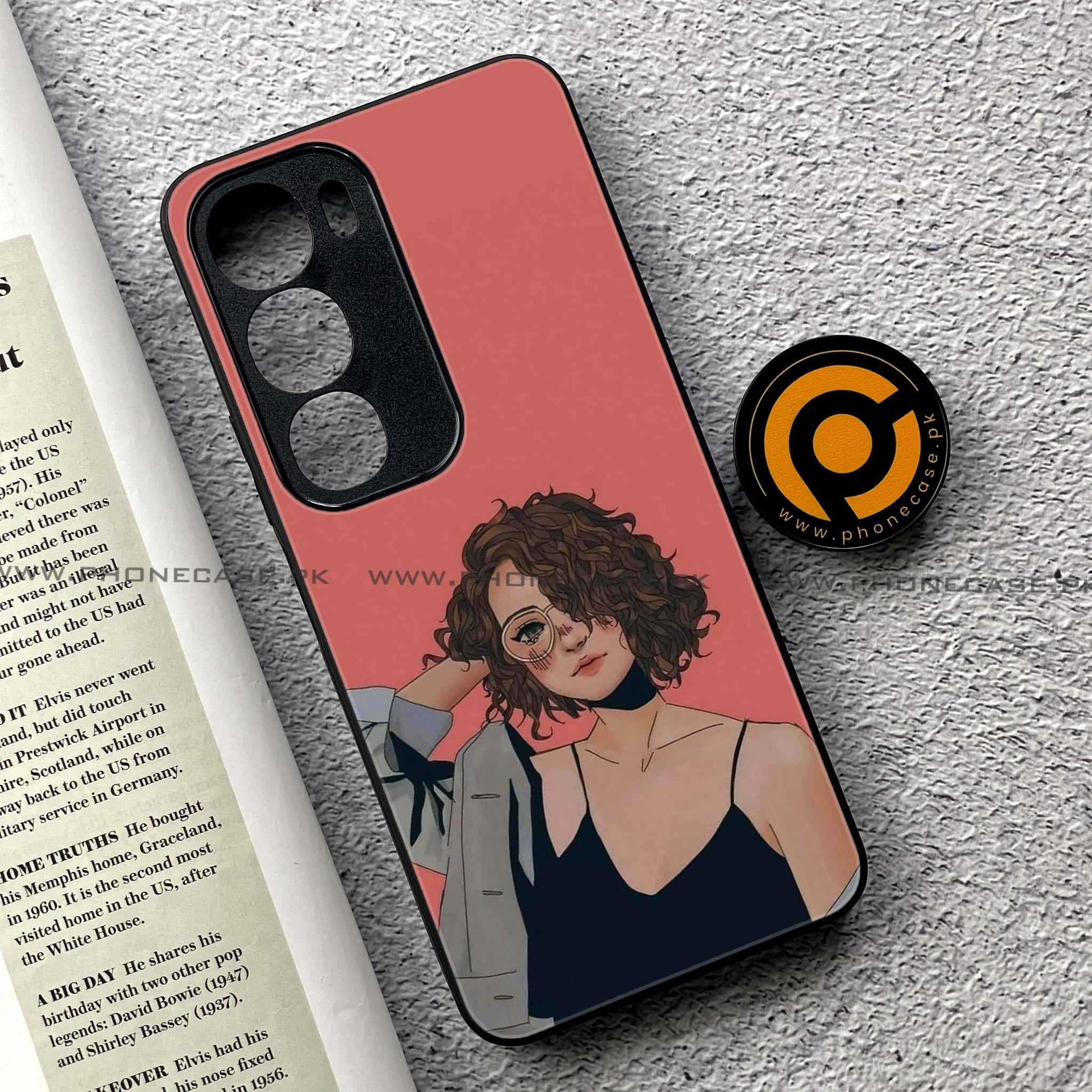 Vivo Y19s Pro - Anime Girls Series - Premium Metal Printed soft Bumper shock Proof Case