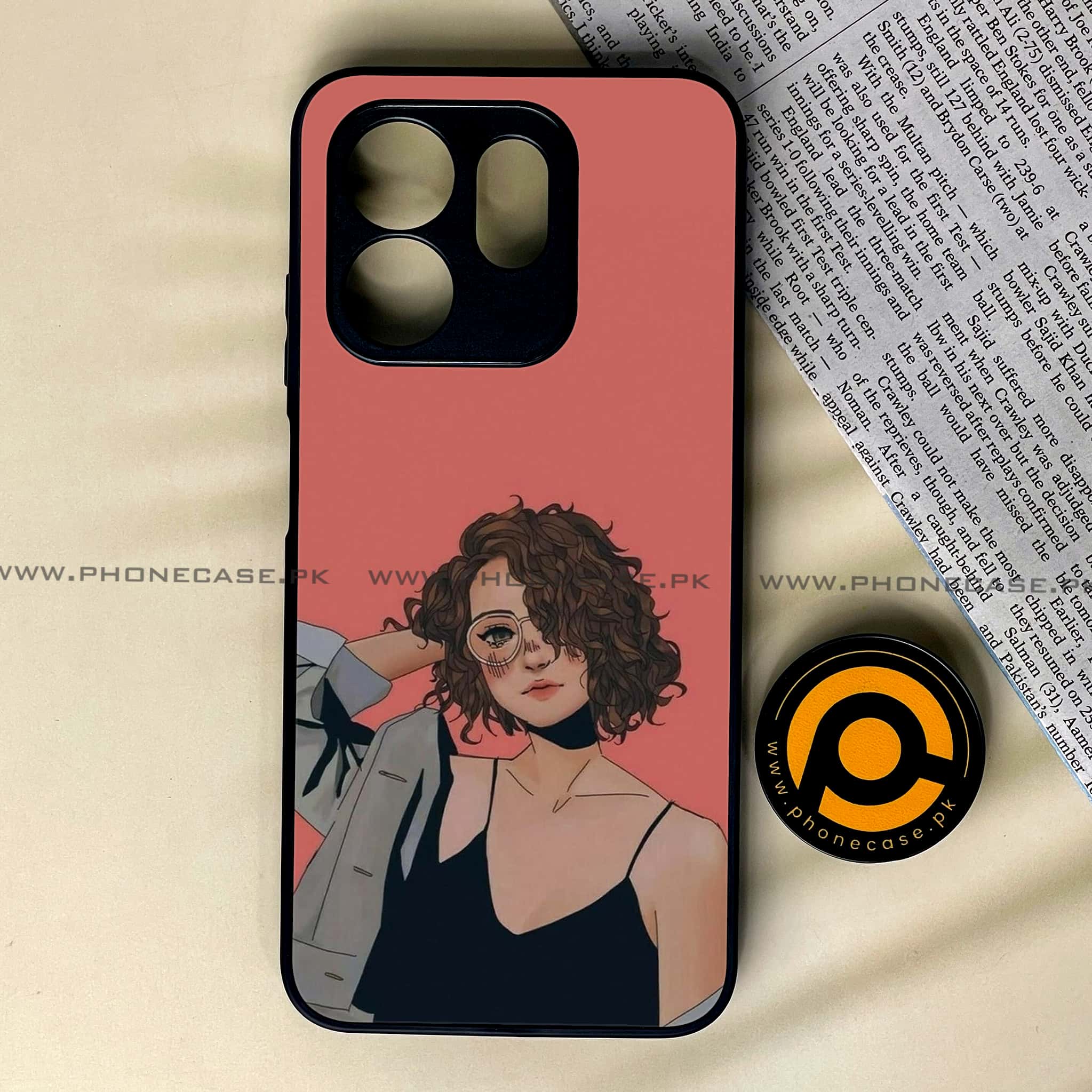 Infinix Smart 9 HD - Anime Girls Series - Premium Metal Printed soft Bumper shock Proof Case