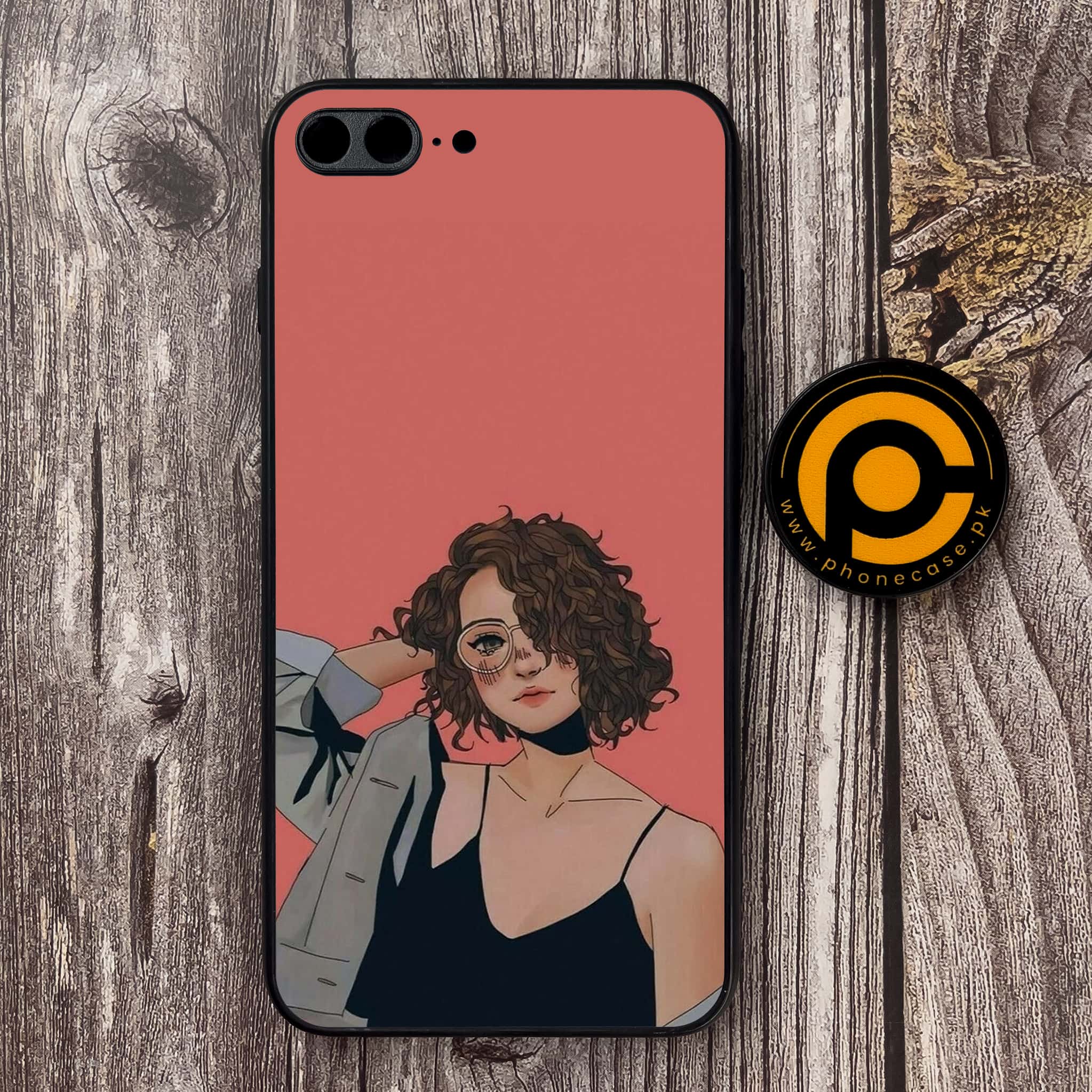 iPhone 7 Plus/ 8 Plus - Anime Girls Series - Premium Metal Printed soft Bumper shock Proof Case