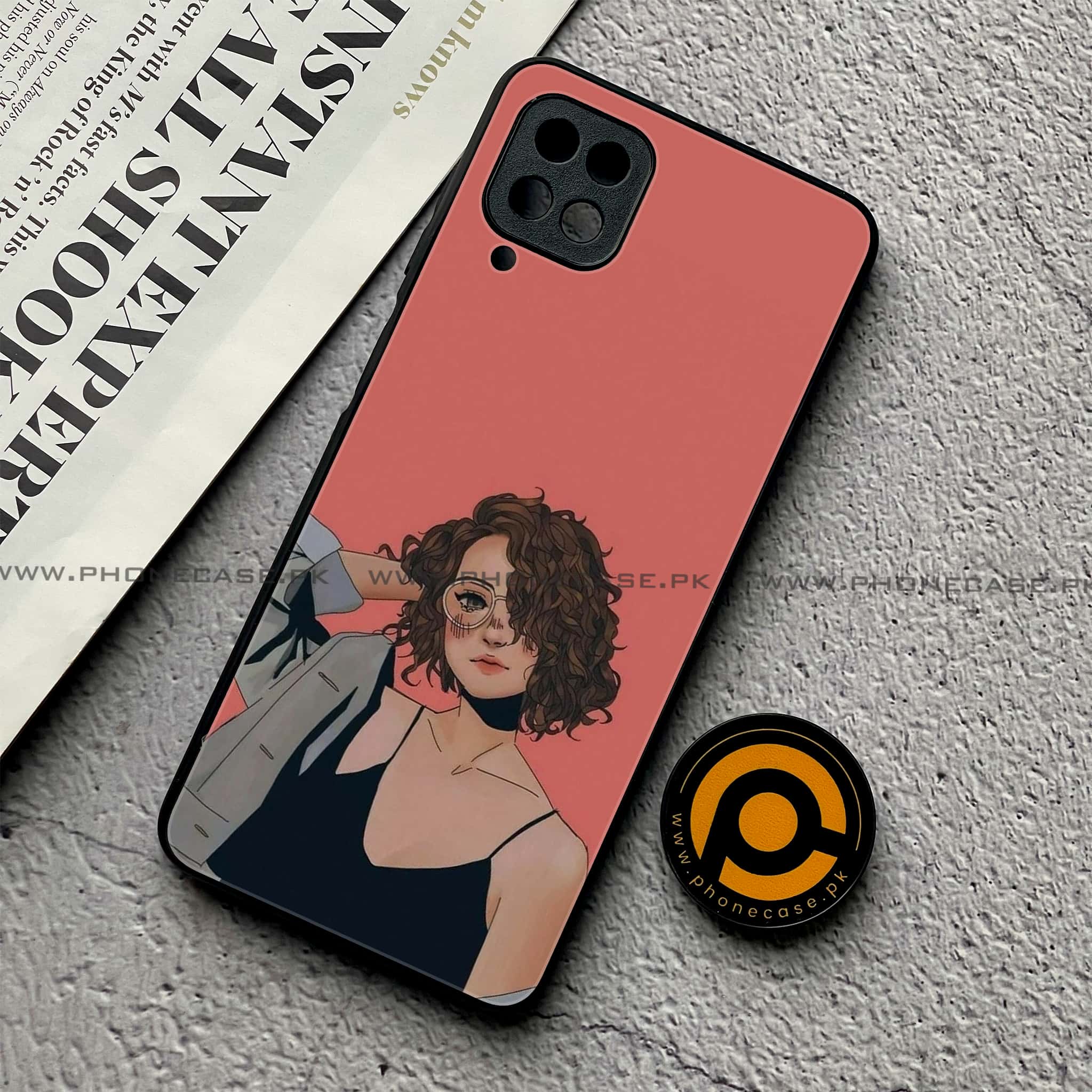 Samsung Galaxy A12 / A12 Nacho - Anime Girls Series - Premium Printed Glass soft Bumper shock Proof Case