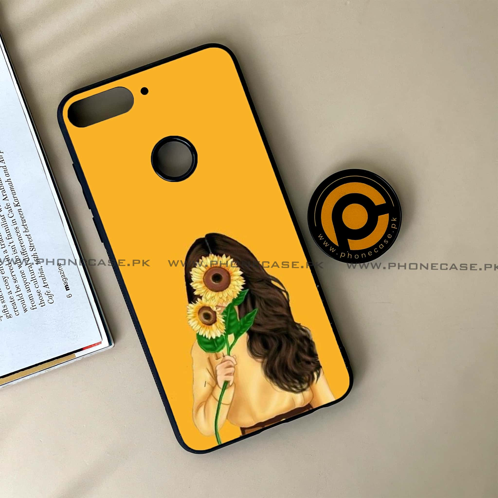 Huawei Y7 Prime (2018) - Anime Girls Series - Premium Printed Glass soft Bumper shock Proof Case