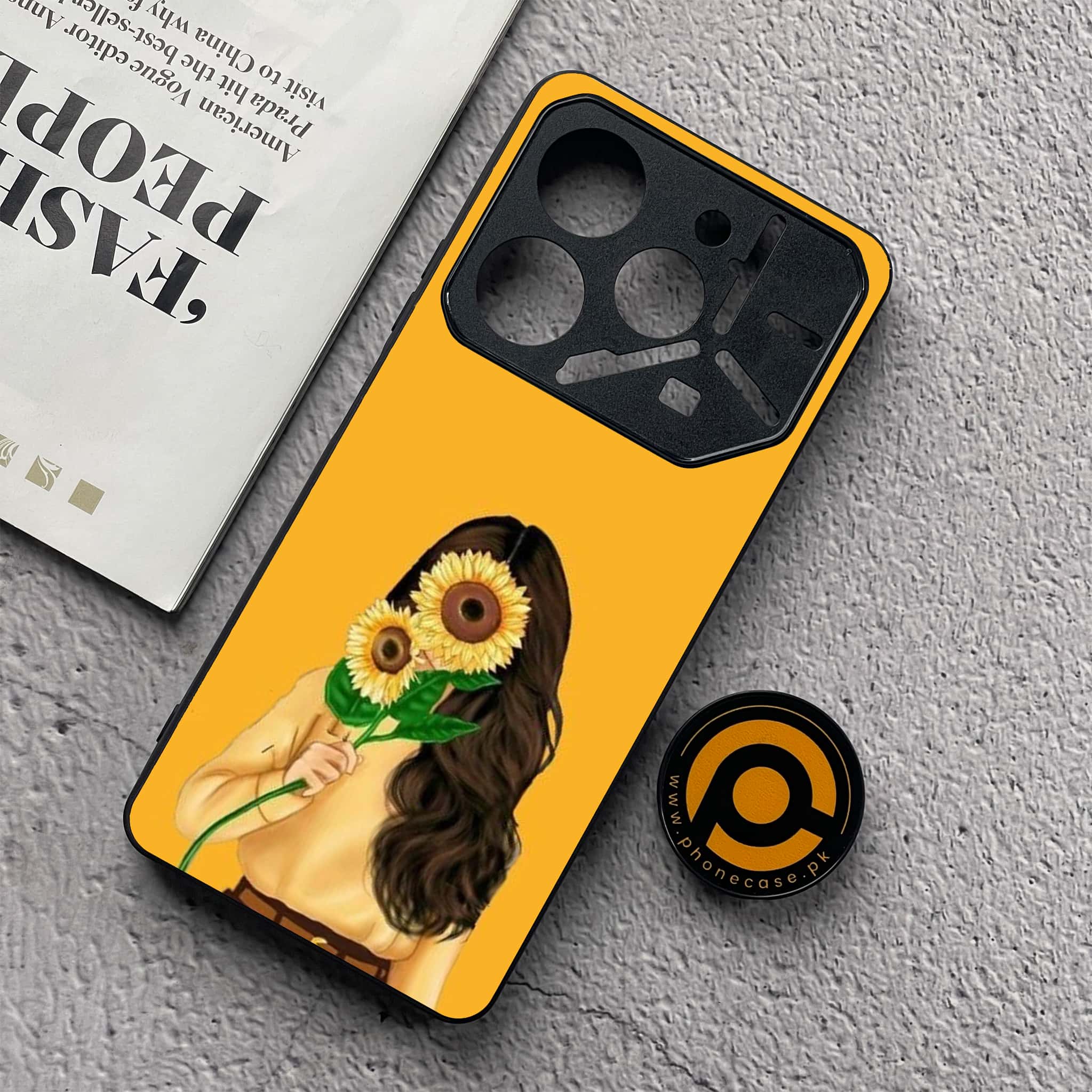 Tecno Pova 6 Neo - Anime Girls Series - Premium Printed Glass soft Bumper shock Proof Case