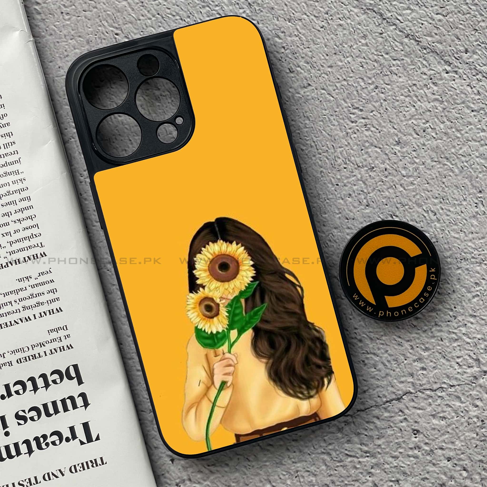 iPhone 15 Pro - Anime Girls Series - Premium Metal Printed soft Bumper shock Proof Case