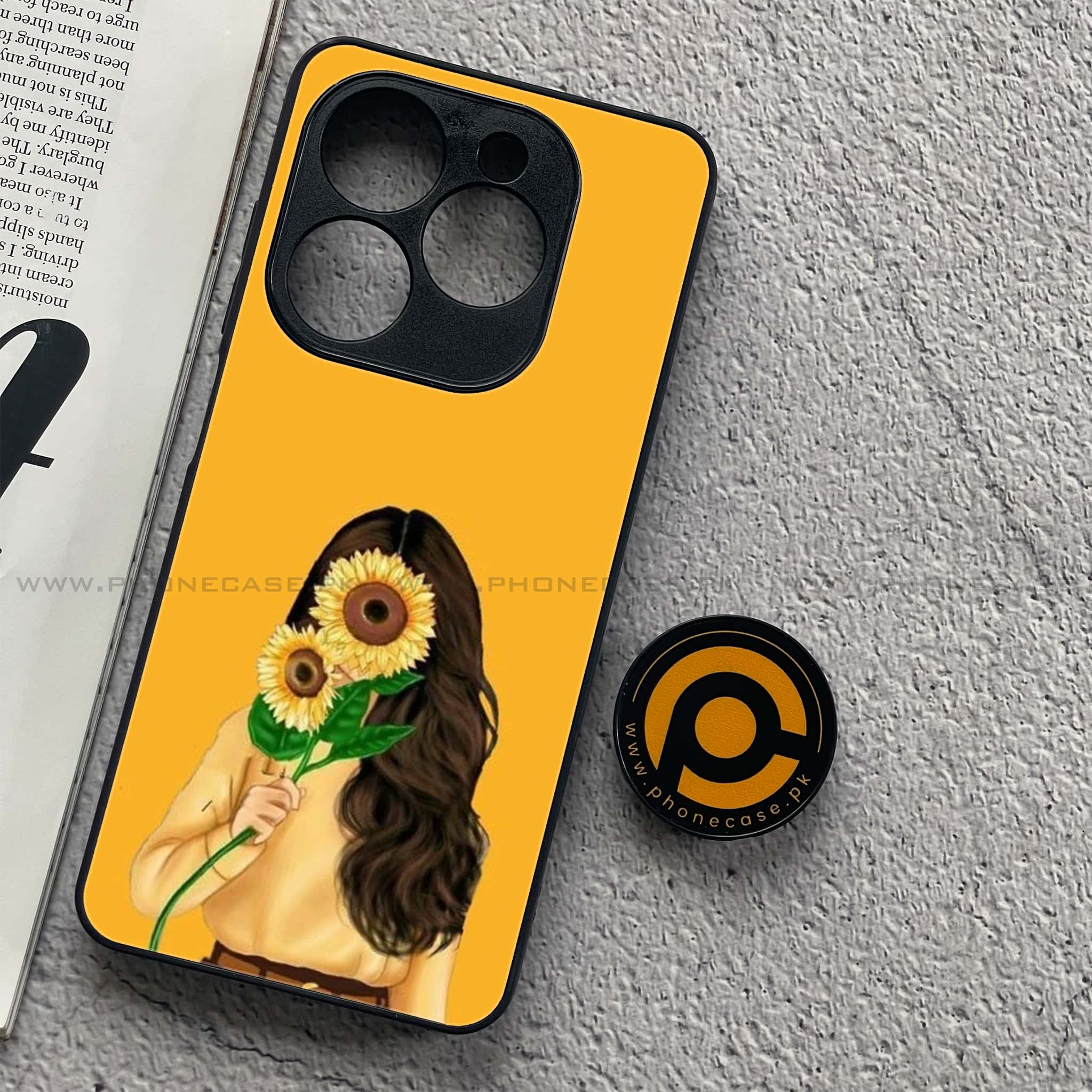 Infinix Smart 8 - Anime Girls Series - Premium Metal Printed soft Bumper shock Proof Case