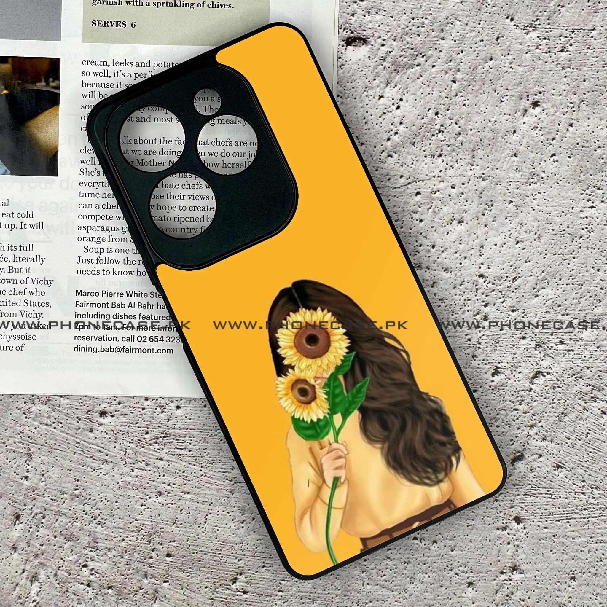 Tecno Spark 20 Pro - Anime Girls Series - Premium Printed Glass soft Bumper shock Proof Case