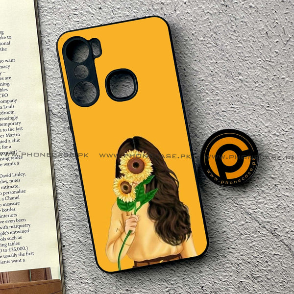 Infinix Hot 12 Pro - Anime Girls Design 7 - Premium Metal Printed soft Bumper shock Proof Case  CS-38359