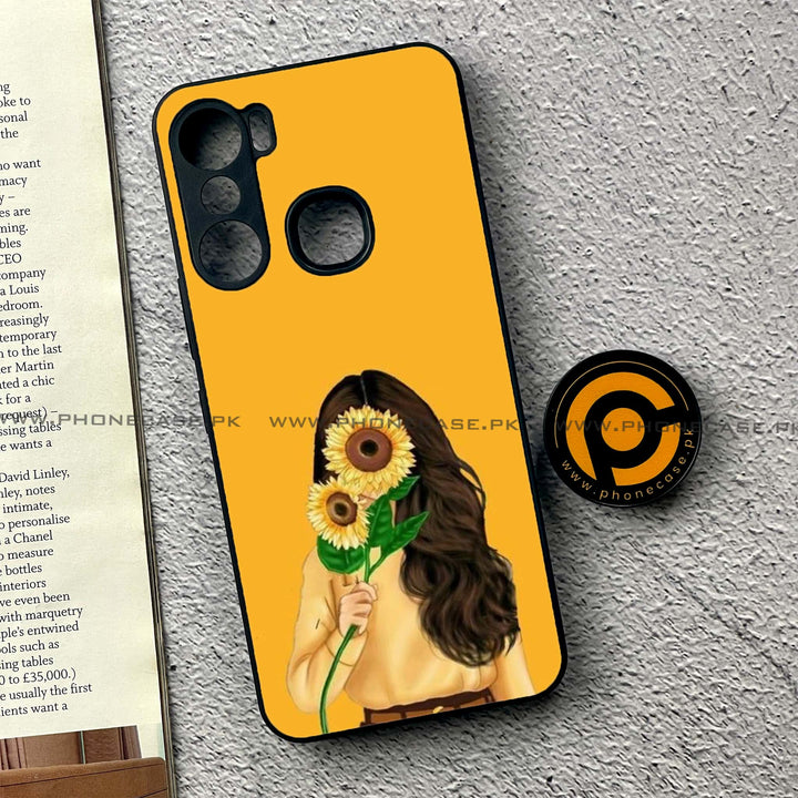 Infinix Hot 12 Pro - Anime Girls Design 7 - Premium Metal Printed soft Bumper shock Proof Case  CS-38359