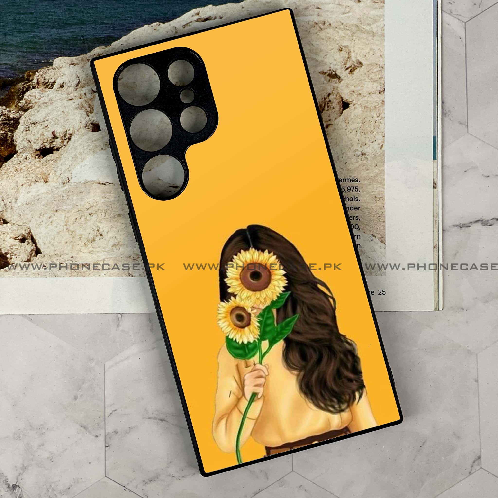 Samsung Galaxy S22 Ultra - Anime Girls Series - Premium Metal Printed soft Bumper shock Proof Case