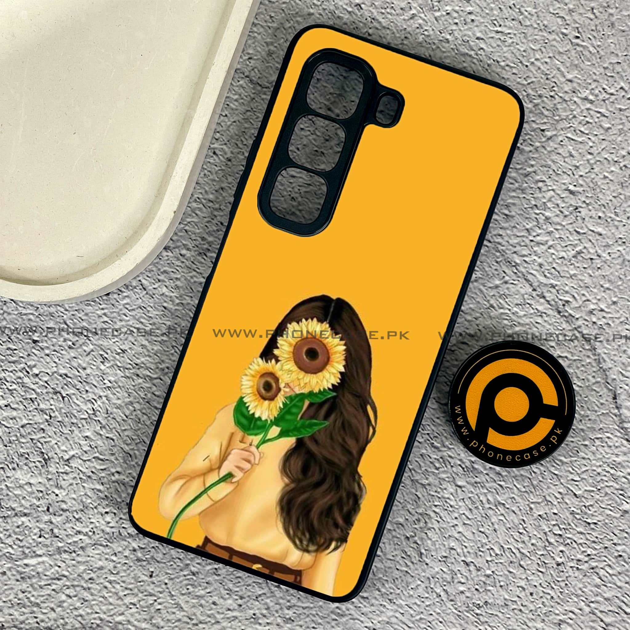 Infinix Hot 50 Pro - Anime Girls Series - Premium Printed Glass soft Bumper shock Proof Case