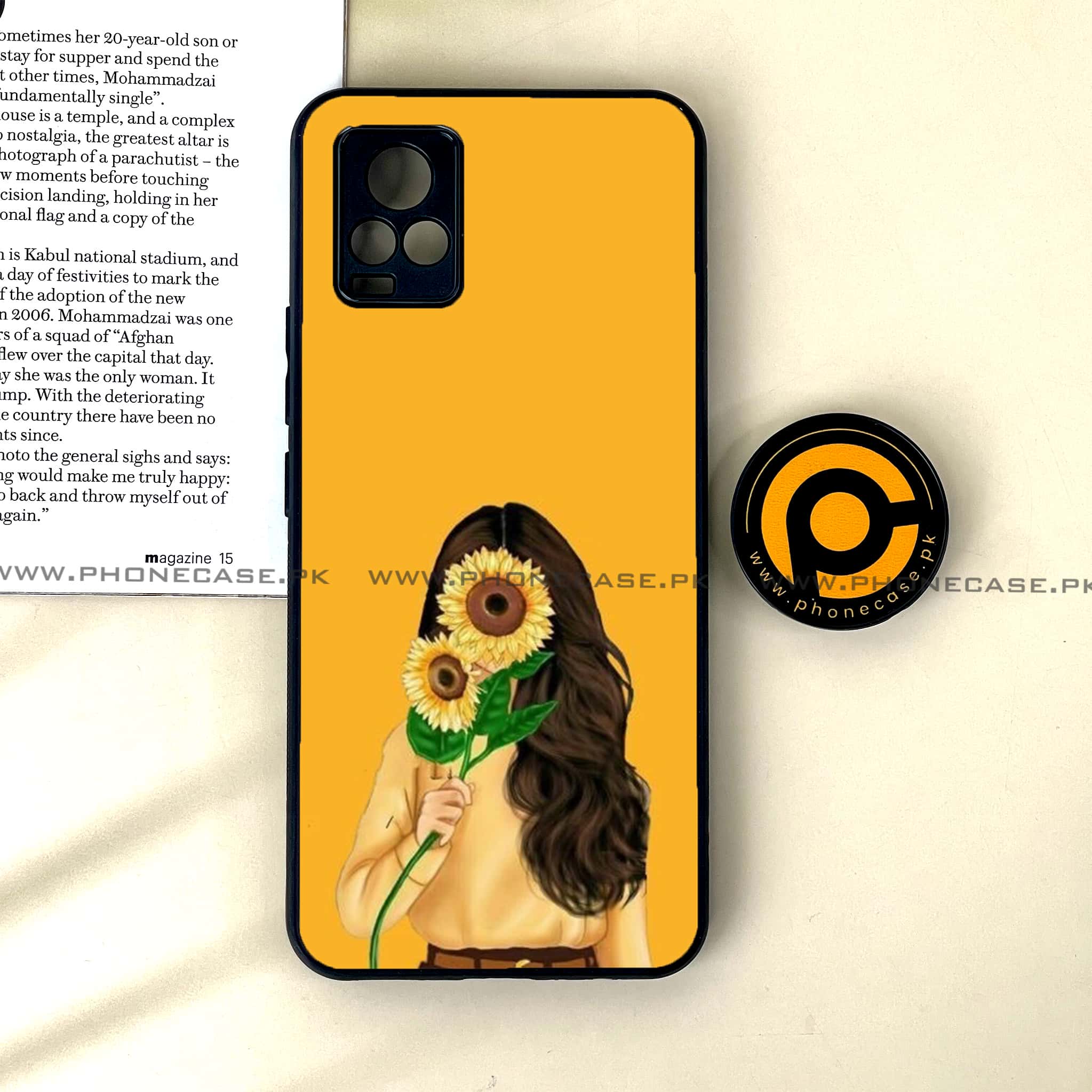 Vivo V20 - Anime Girls Series - Premium Printed Glass soft Bumper shock Proof Case