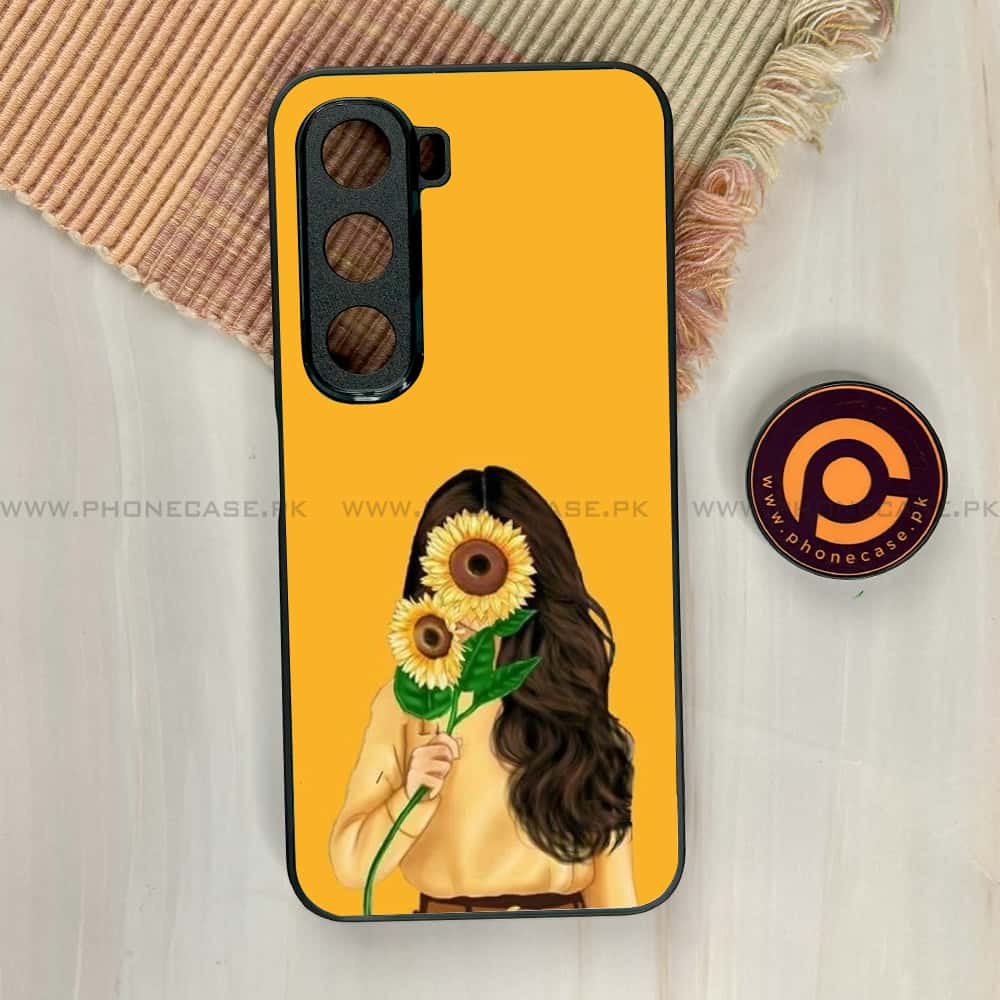 Infinix Hot 60i - Anime Girls Series - Premium Metal Printed soft Bumper shock Proof Case